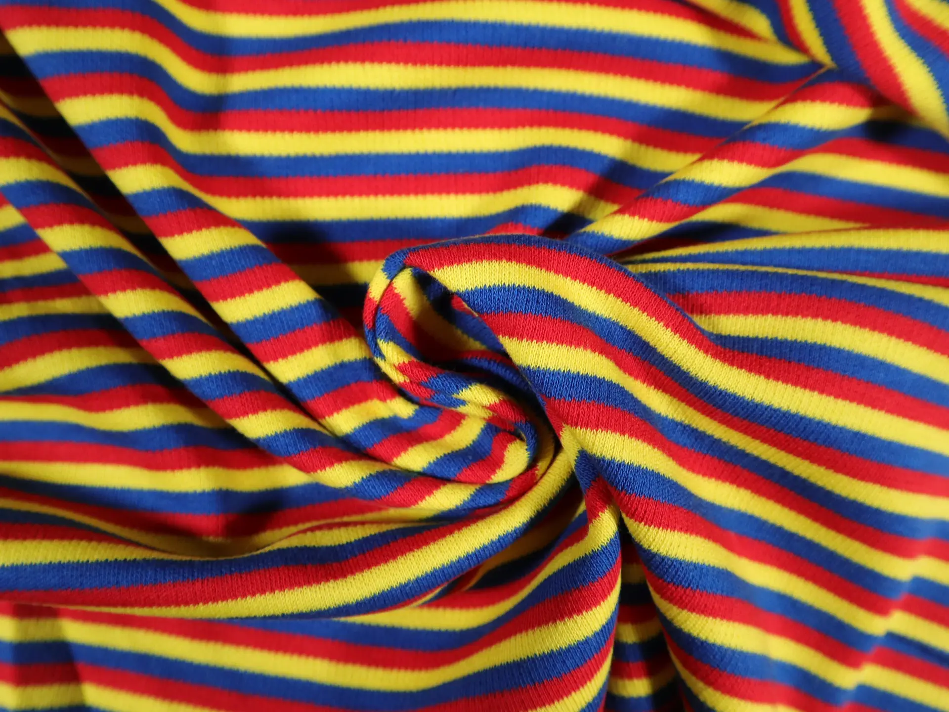 Cotton Double-Knit Stripe.