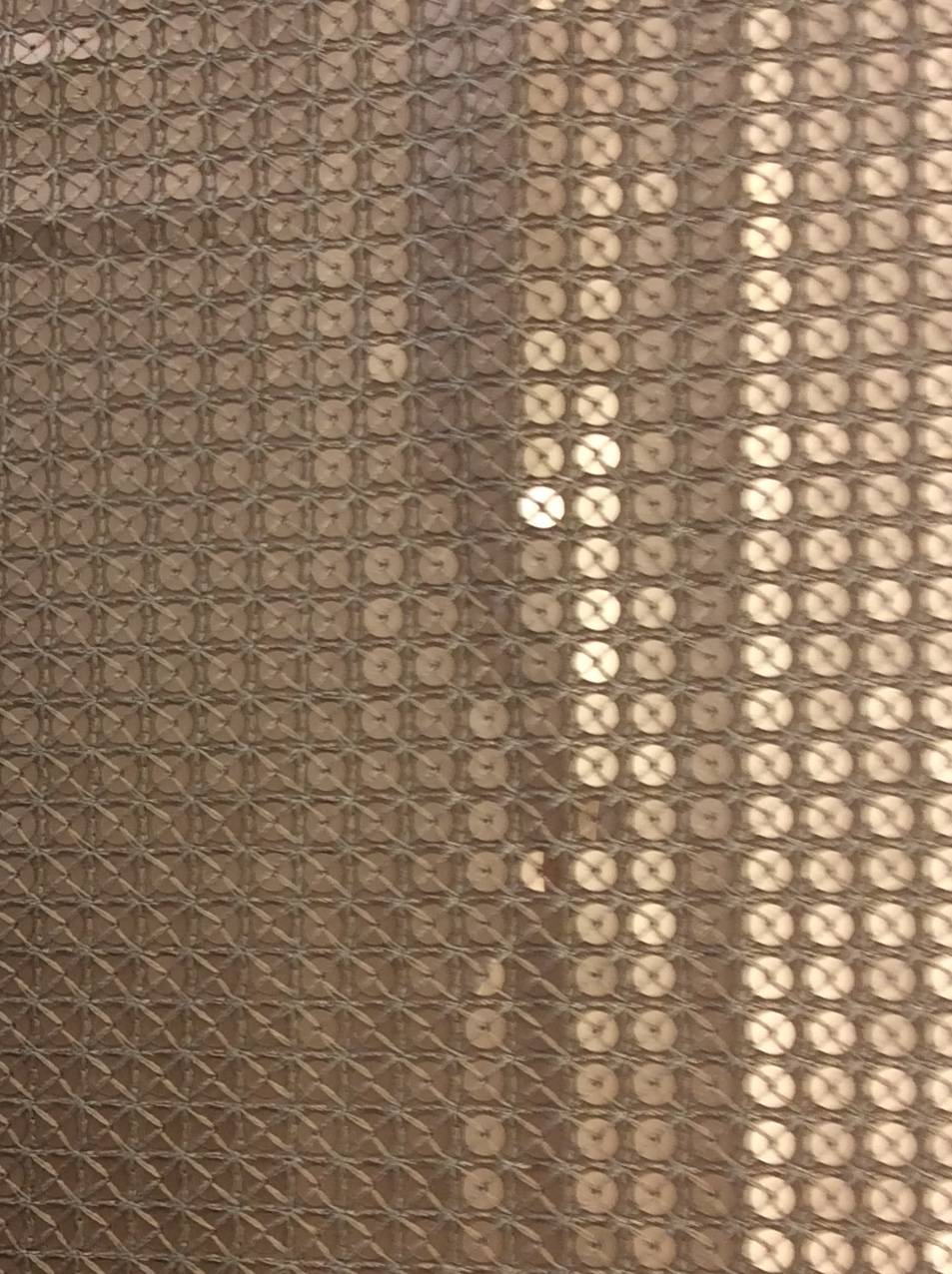 Matte Sequins on Polyester Chiffon in Gold