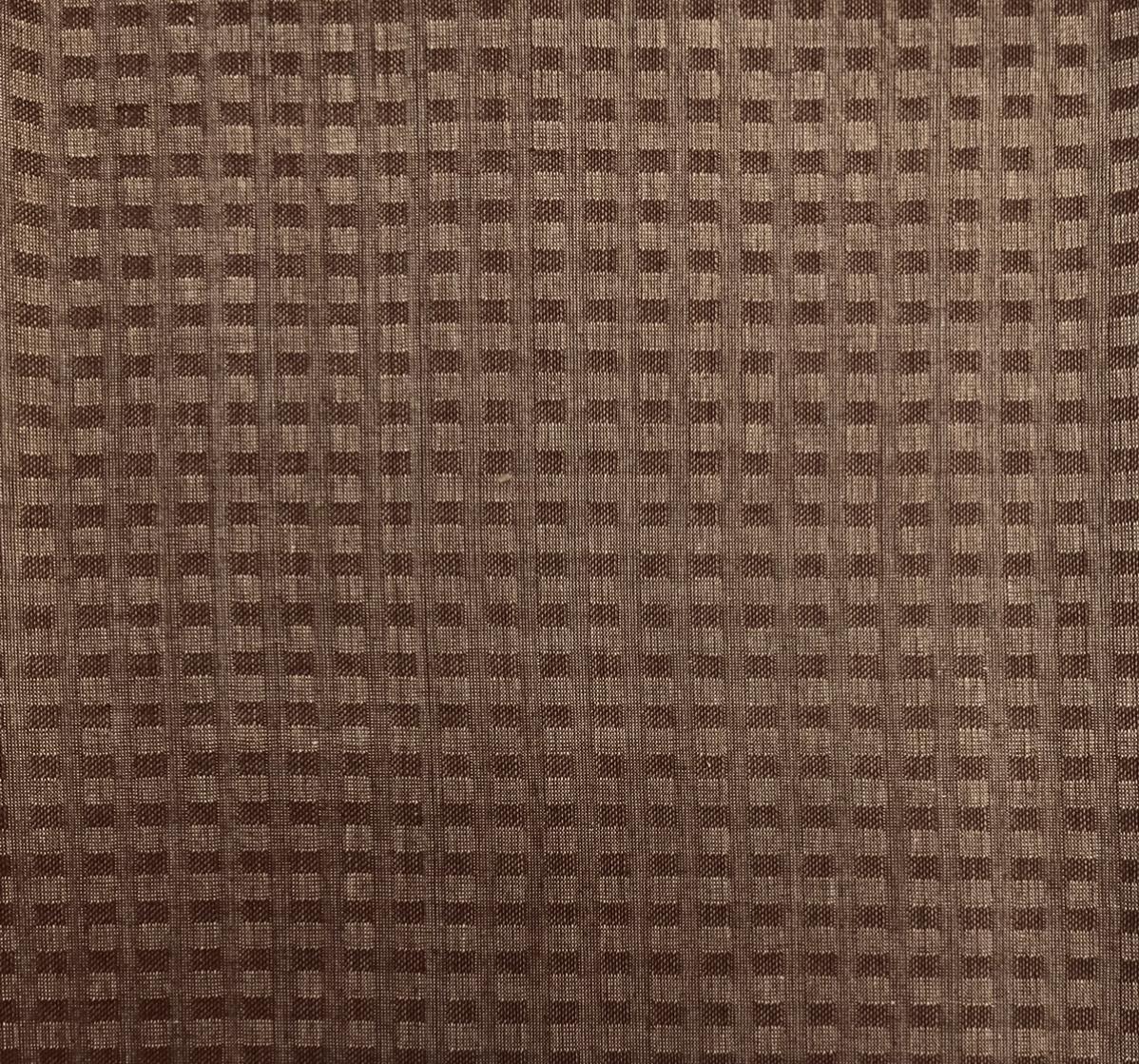 Woven Cotton Novelty Check in Cocoa