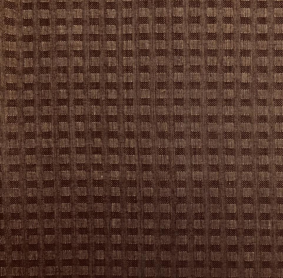 Woven Cotton Novelty Check in Mocha