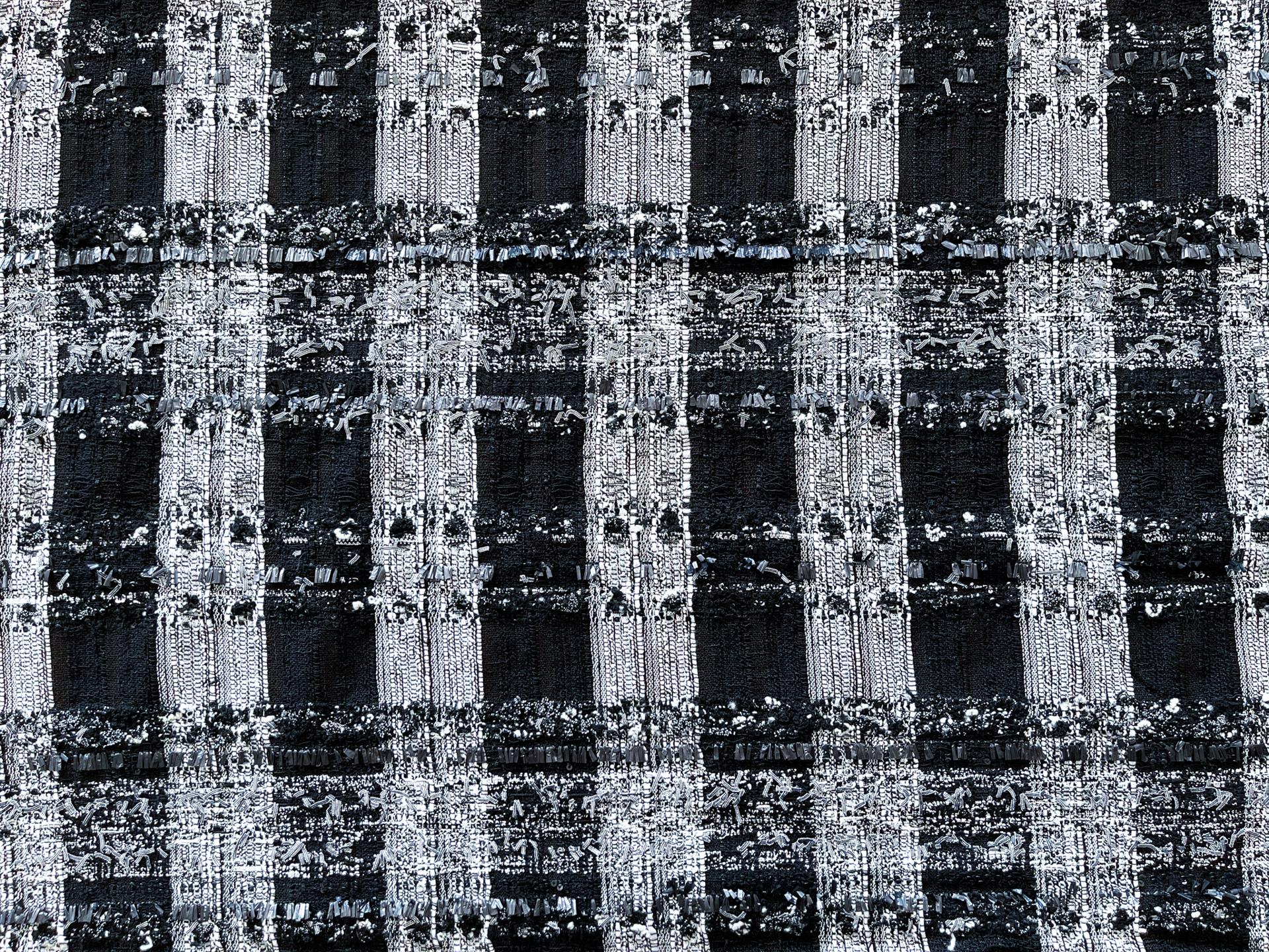 Black and White Couture Tweed