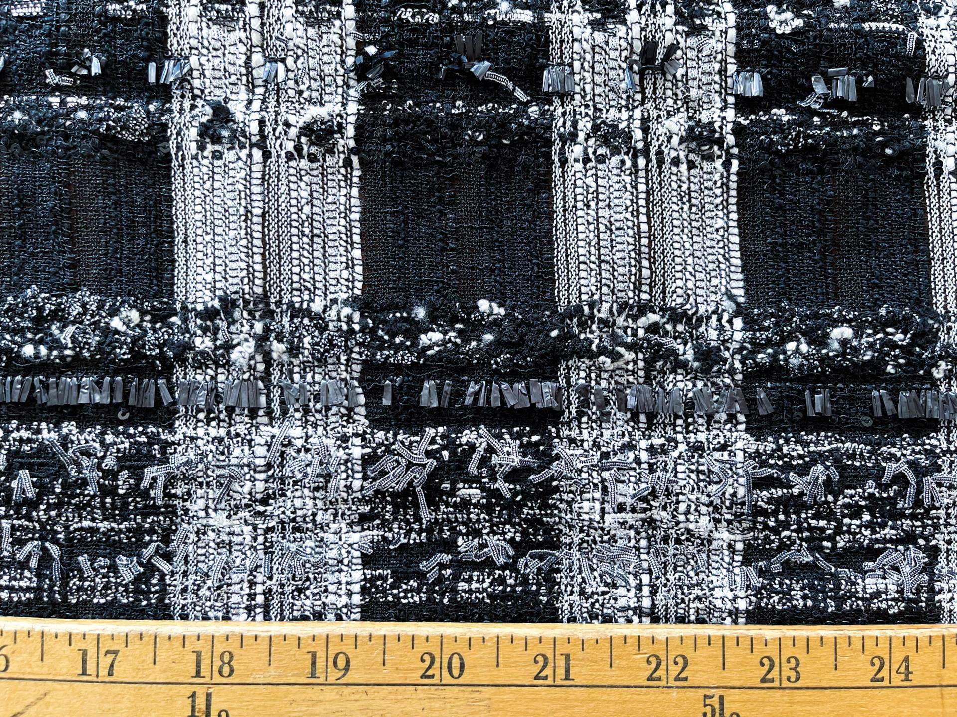 Black and White Couture Tweed