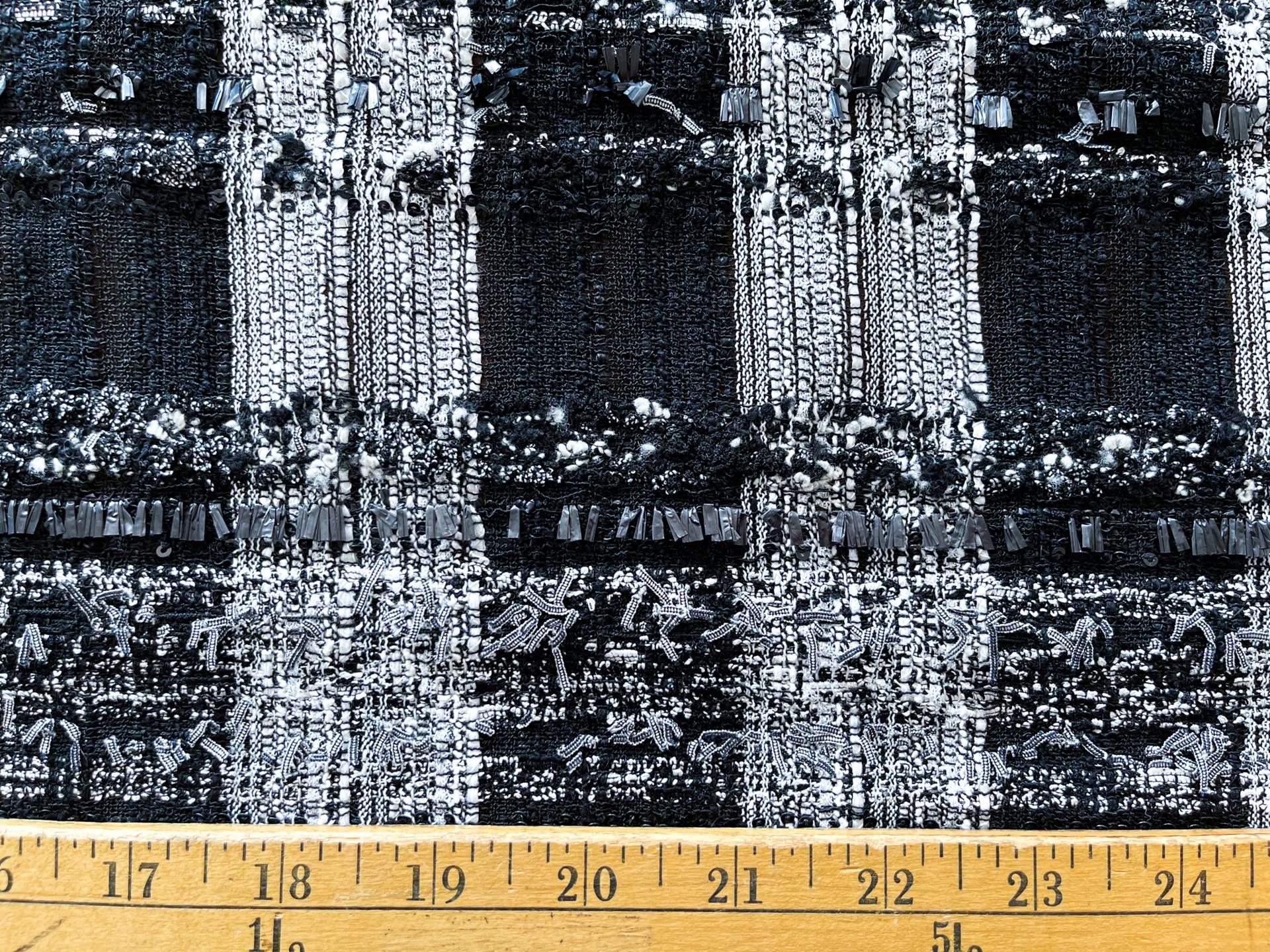 Black and White Couture Tweed