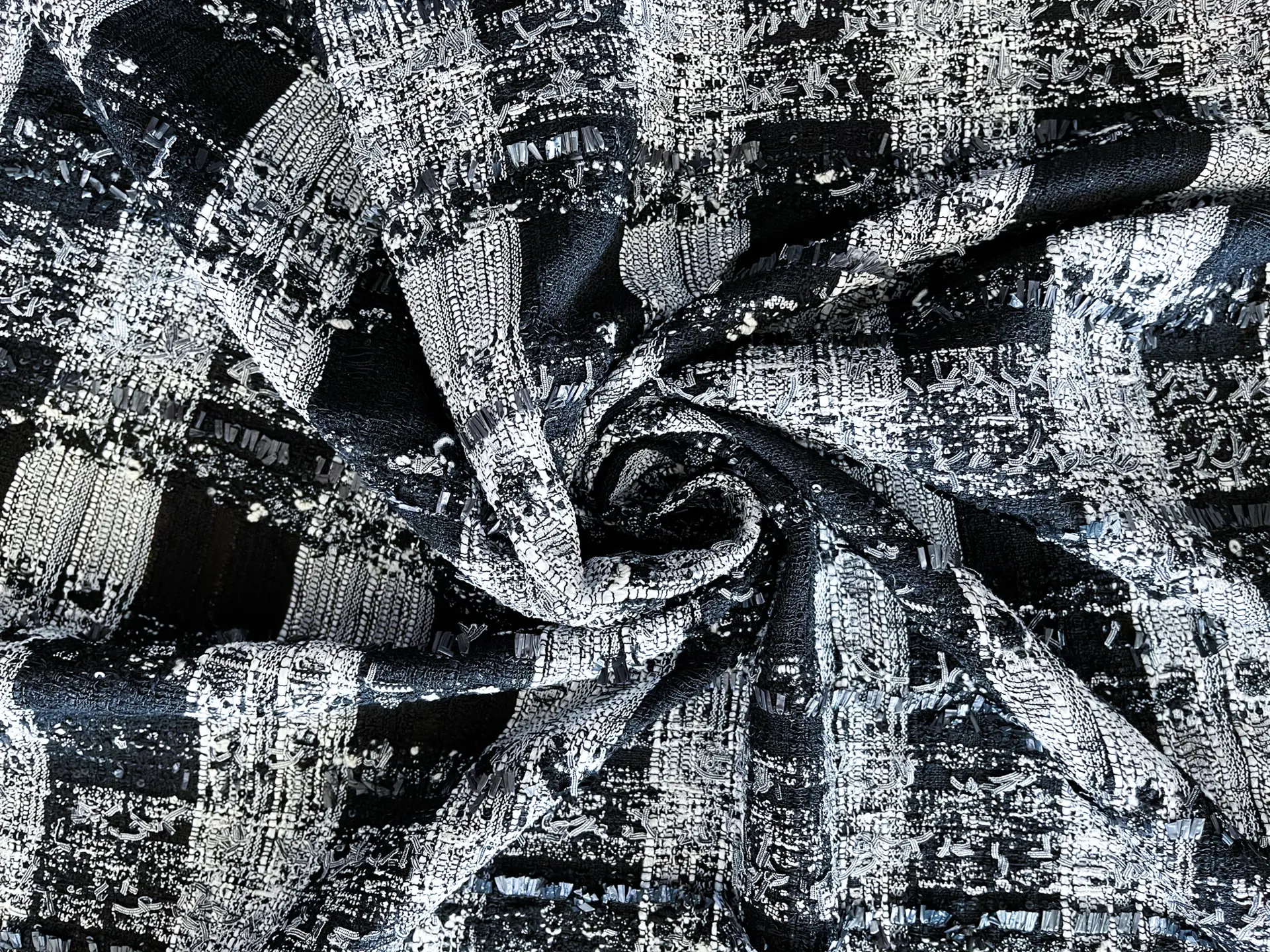 Black and White Couture Tweed