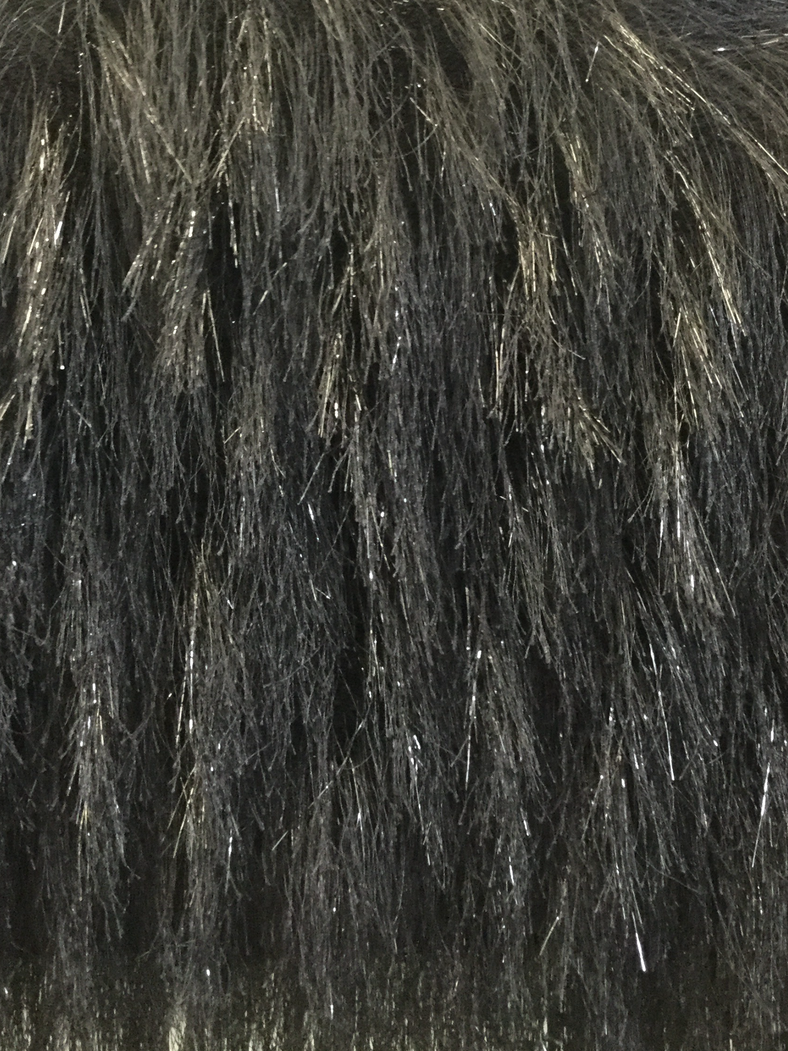 Polyester Lurex Eyelash in Black