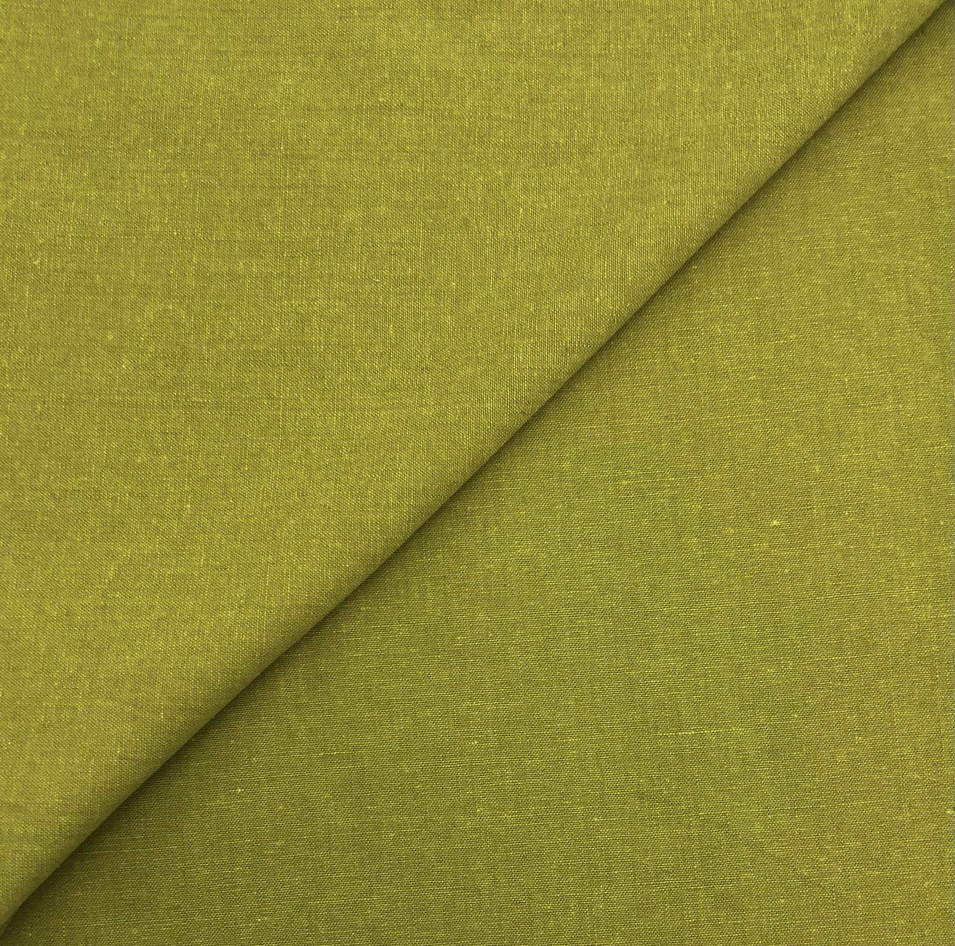 Yarn Dyed Linen Cotton in Pickle