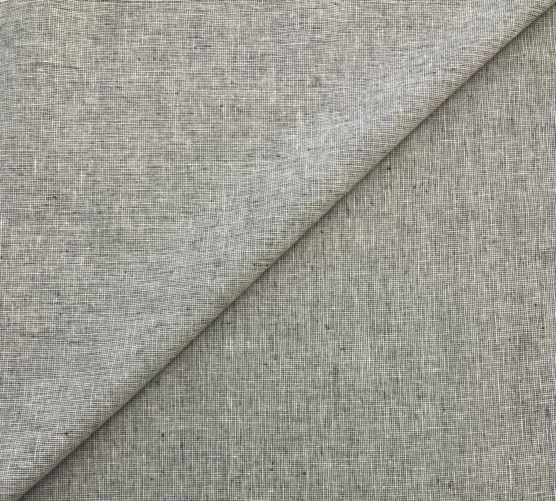 Yarn Dyed Linen Cotton in Charcoal