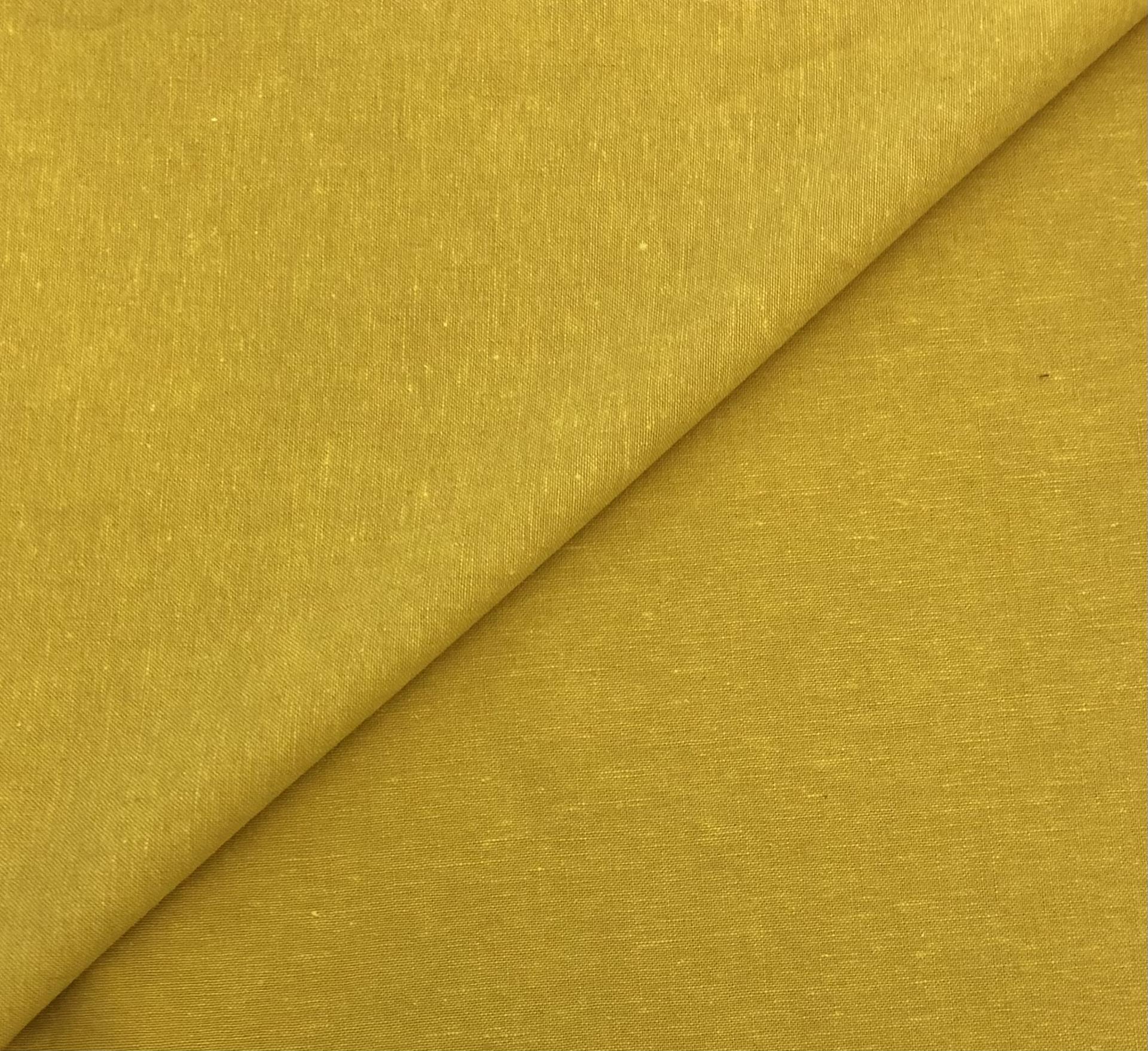 Yarn Dyed Linen Cotton in Curry