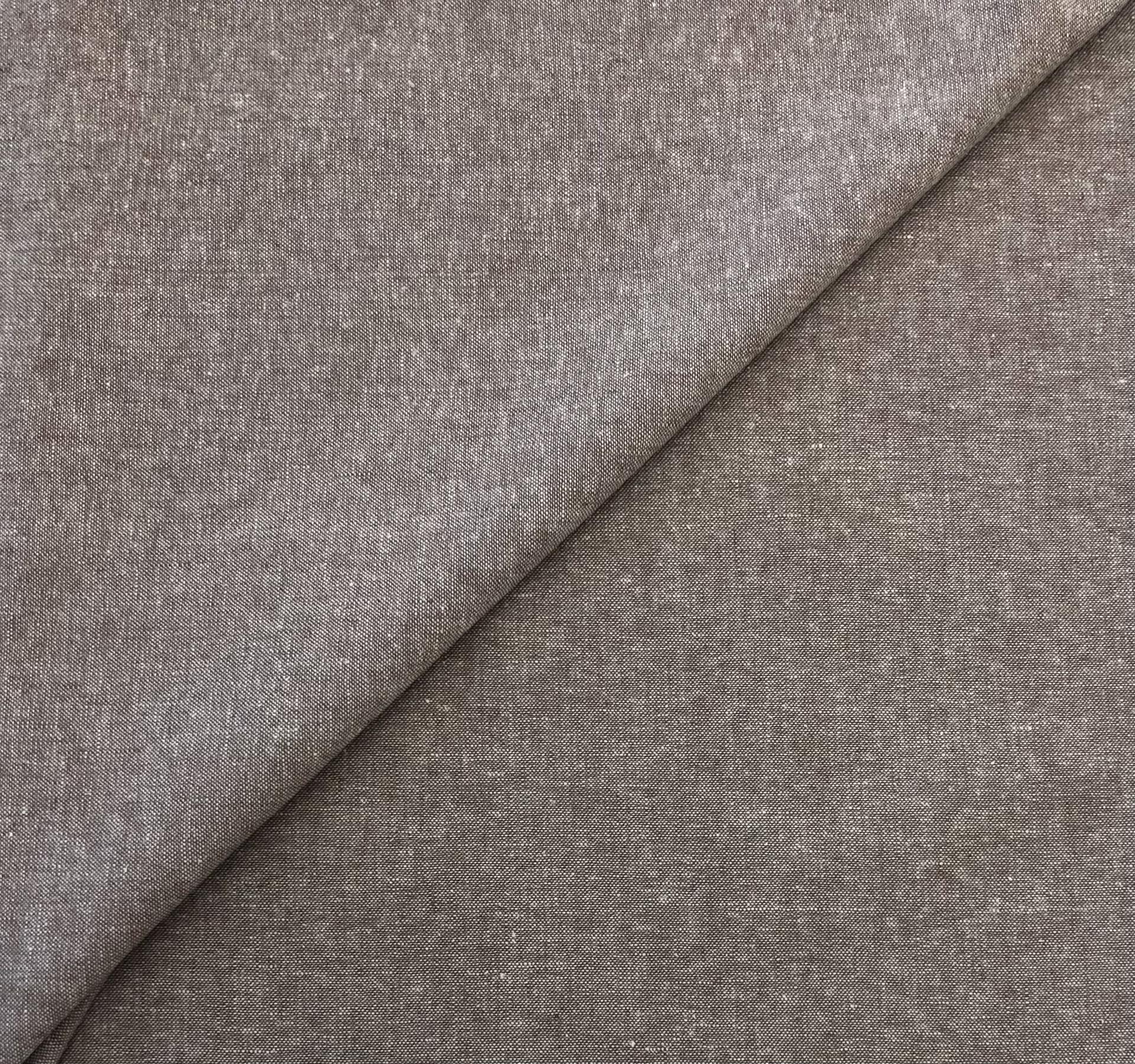 Yarn Dyed Linen Cotton in Mocha