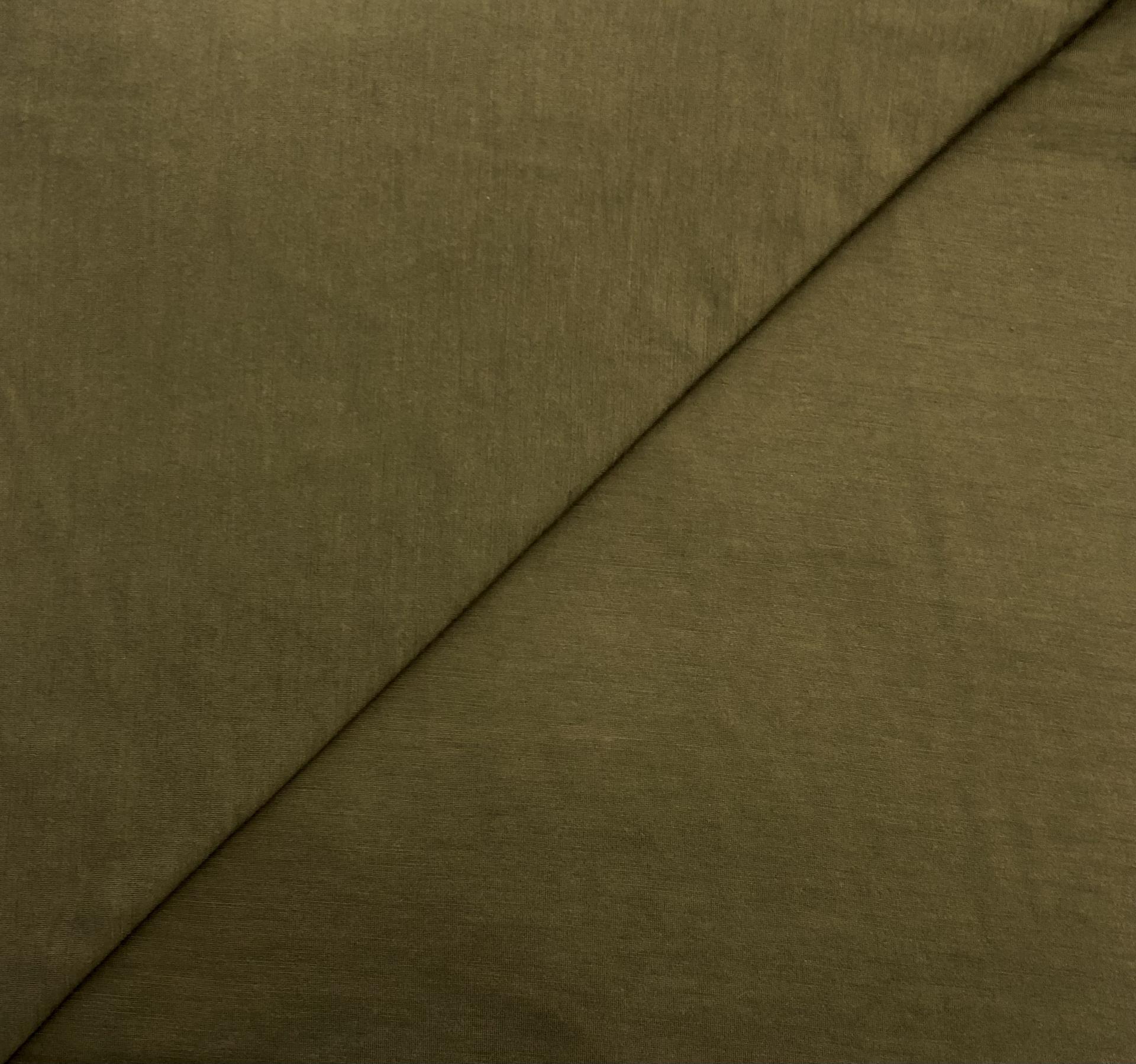 Super Fine Merino Wool Jersey in Military Green