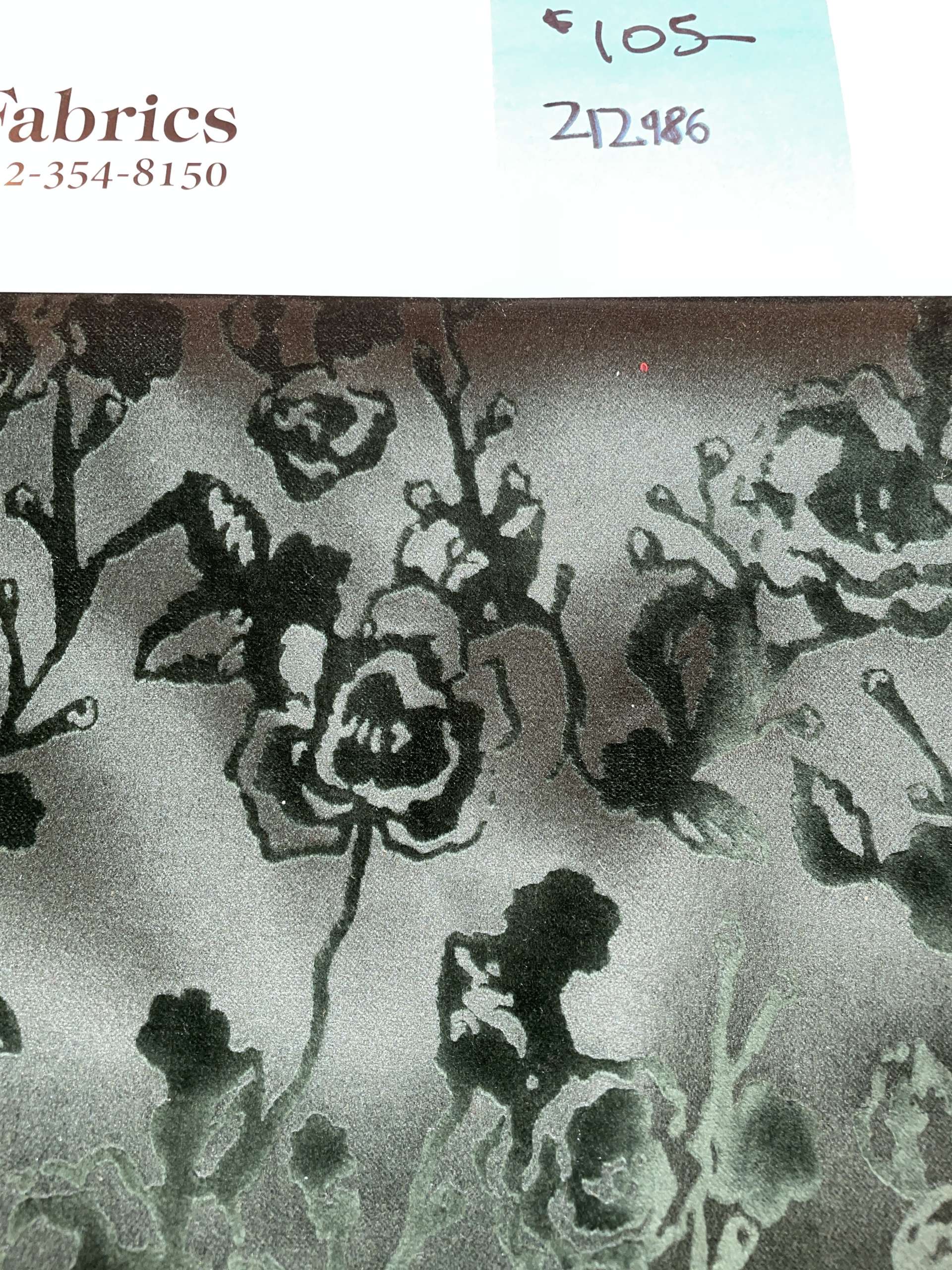Made in Italy Velvet Flocked Satin
