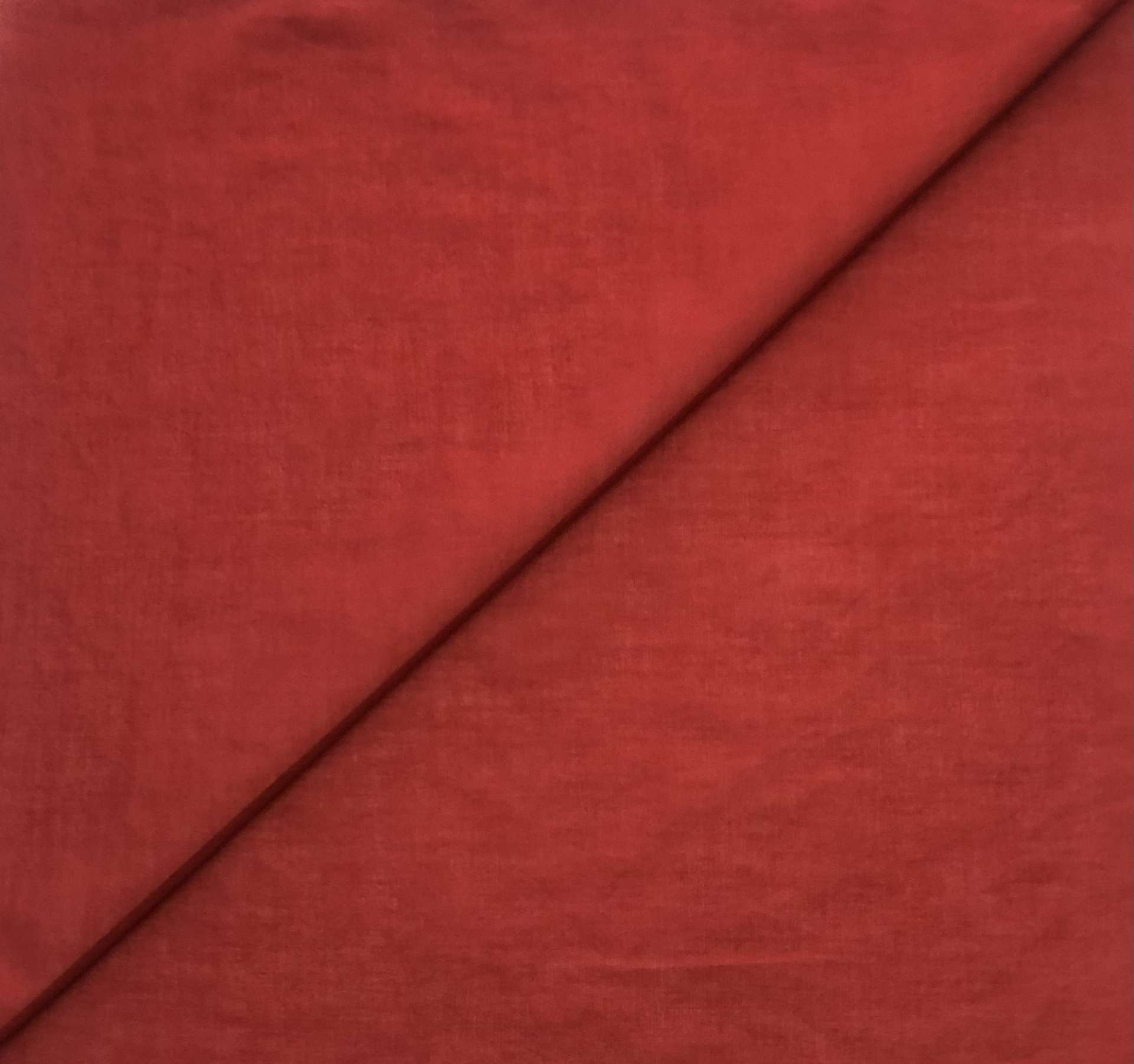 Washed Cotton Lawn in Carmine