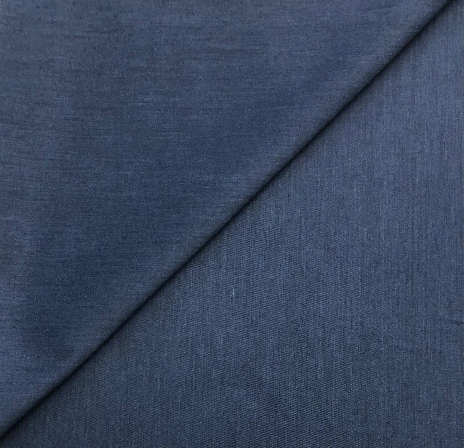 Polyester Cotton Twill in Heather Blue