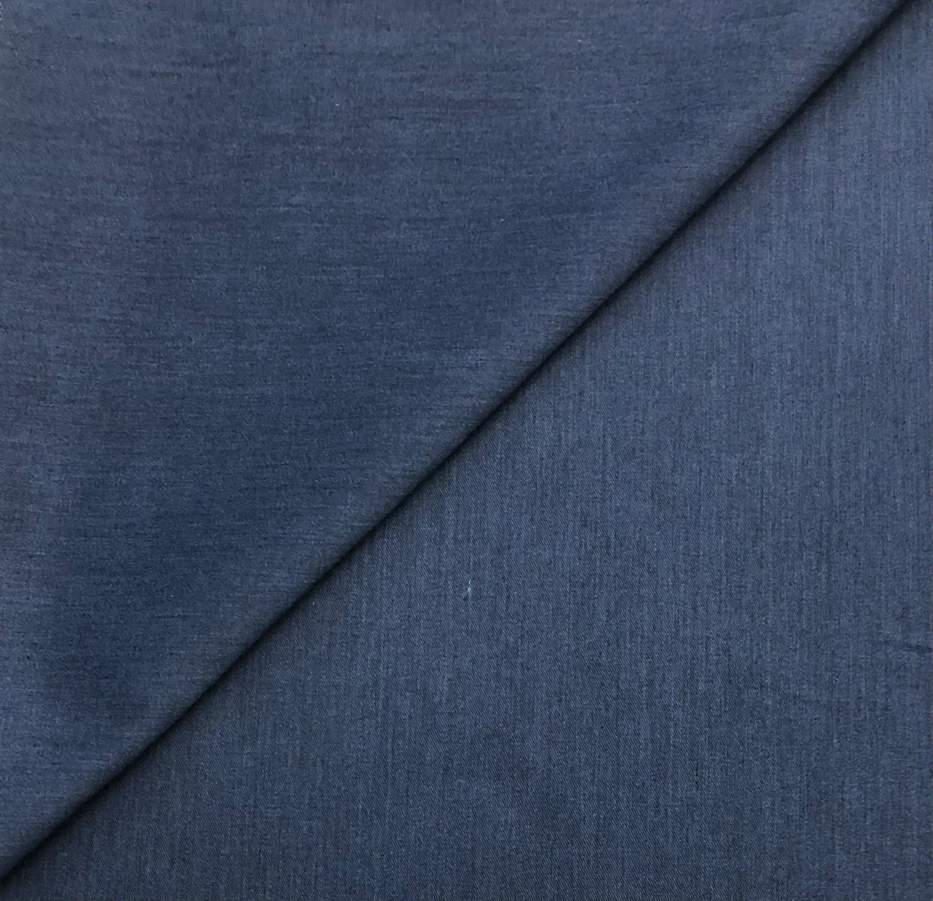 Polyester Cotton Twill in Heather Blue
