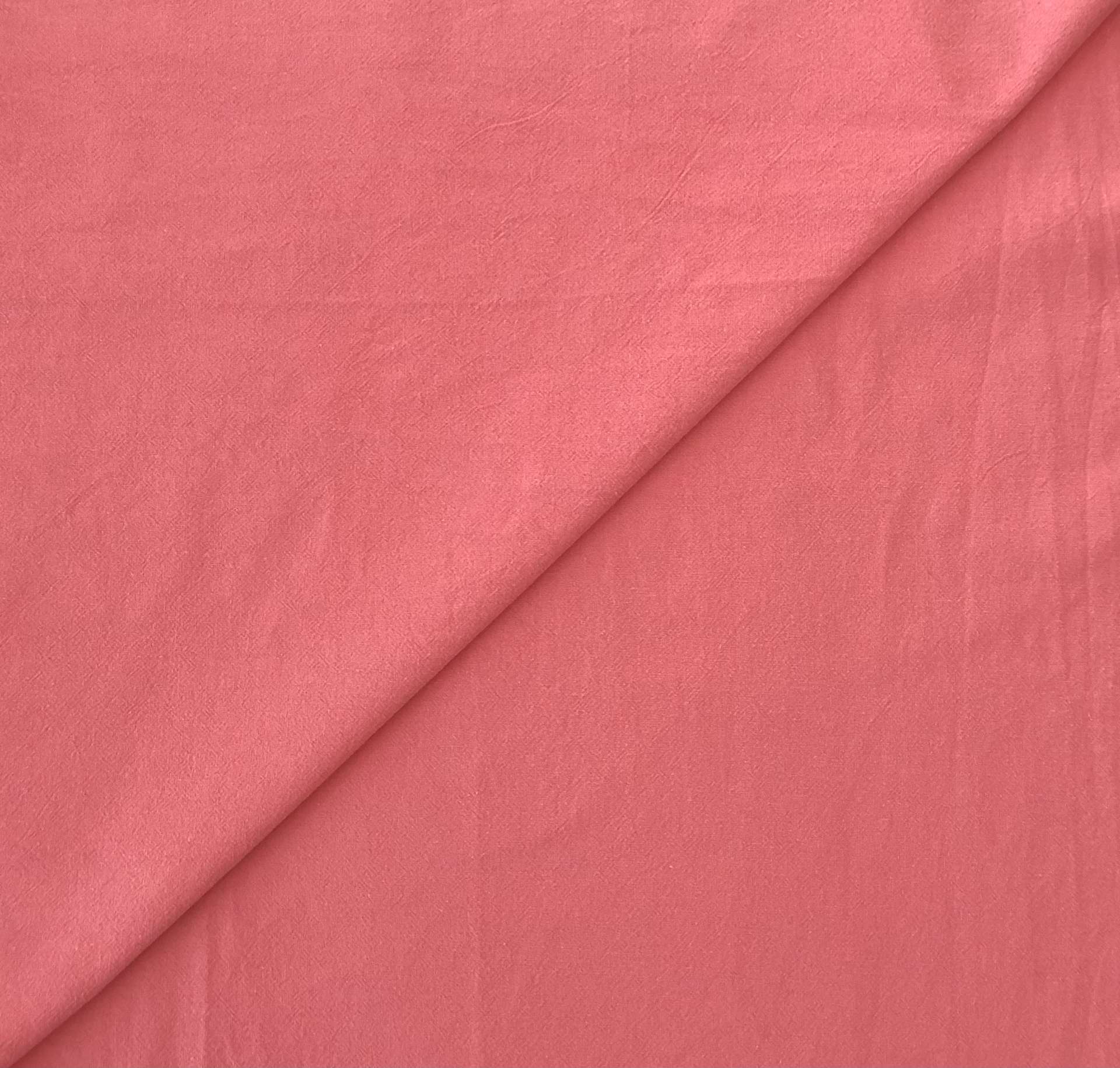 Sand Washed Cotton in Salmon