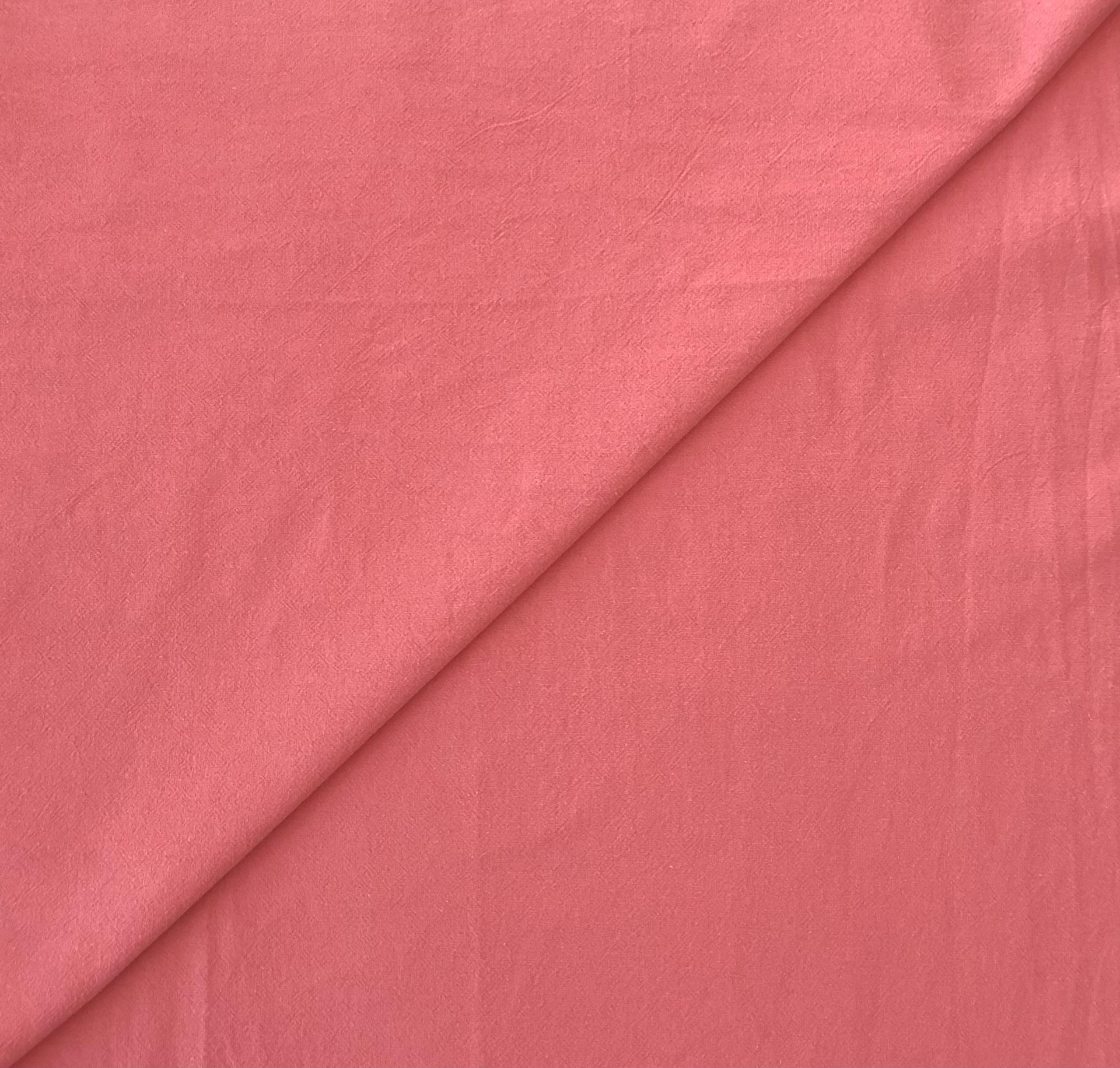 Sand Washed Cotton in Salmon
