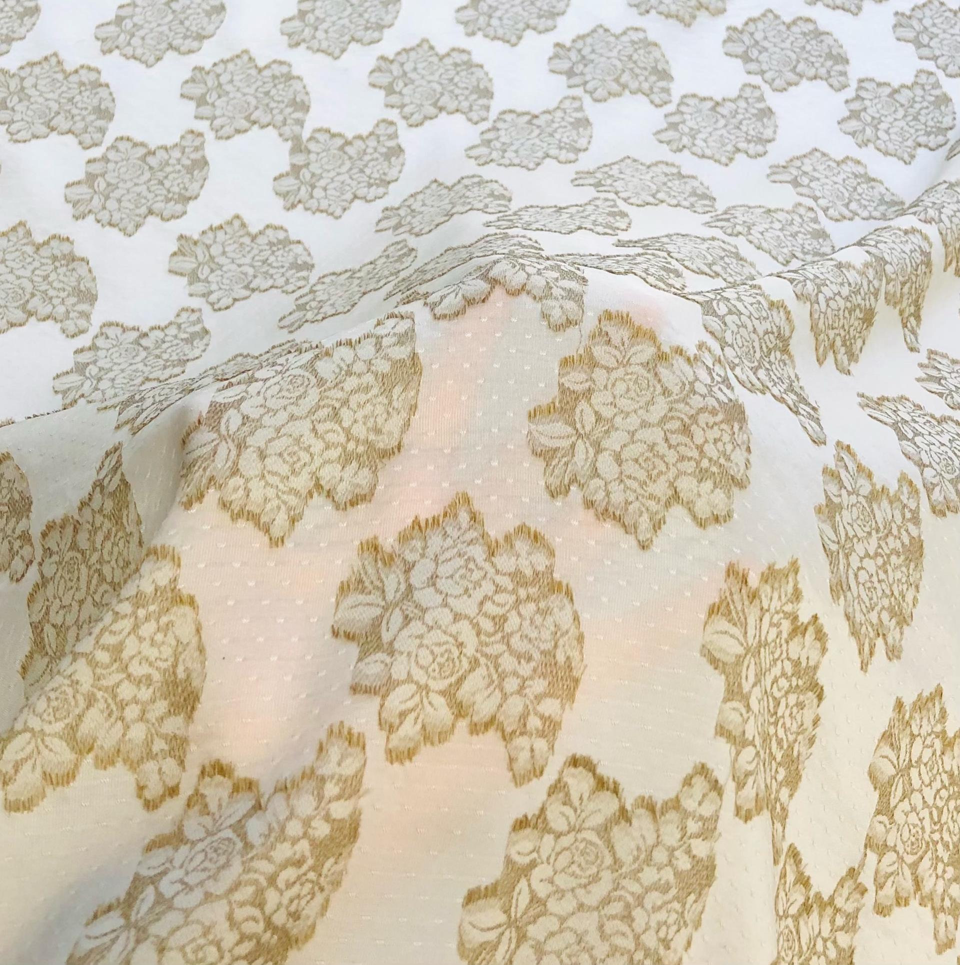 Pure Silk Fil Coupe Floral