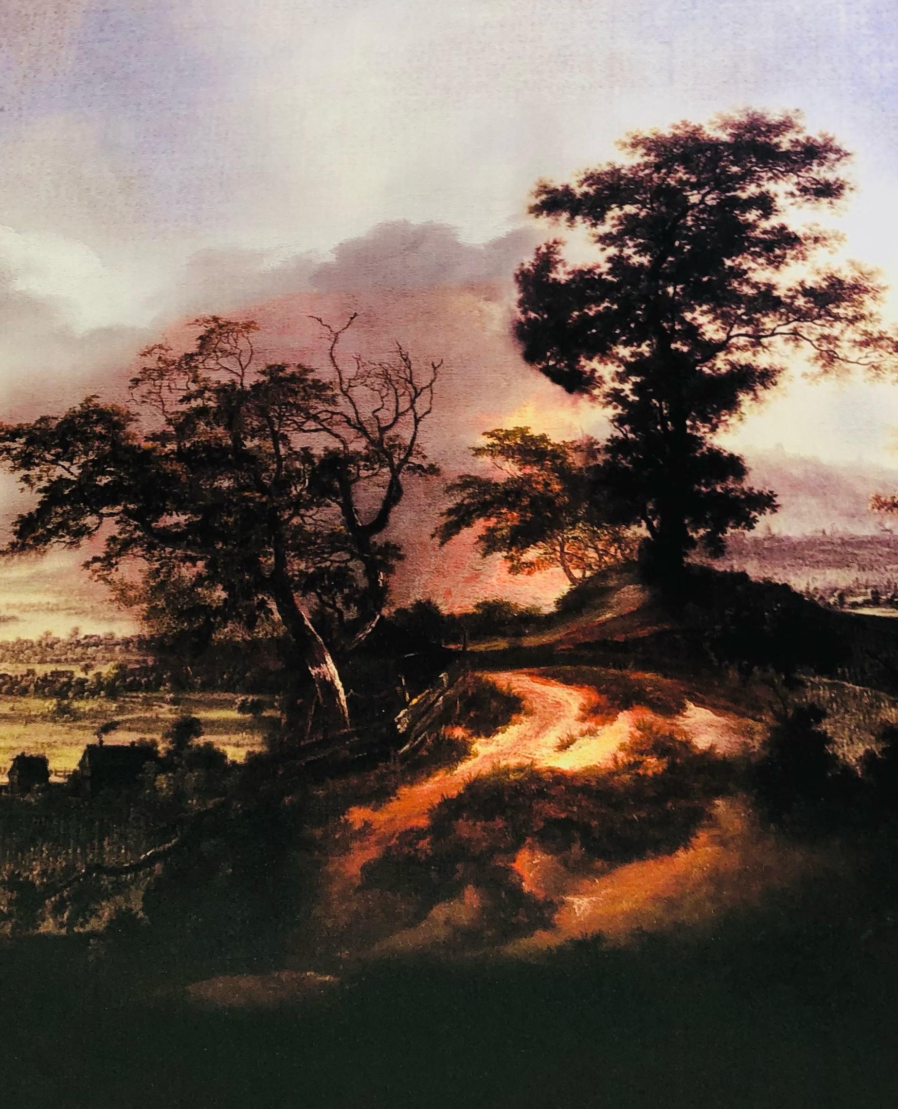 Silk & Wool with Landscape Border Design