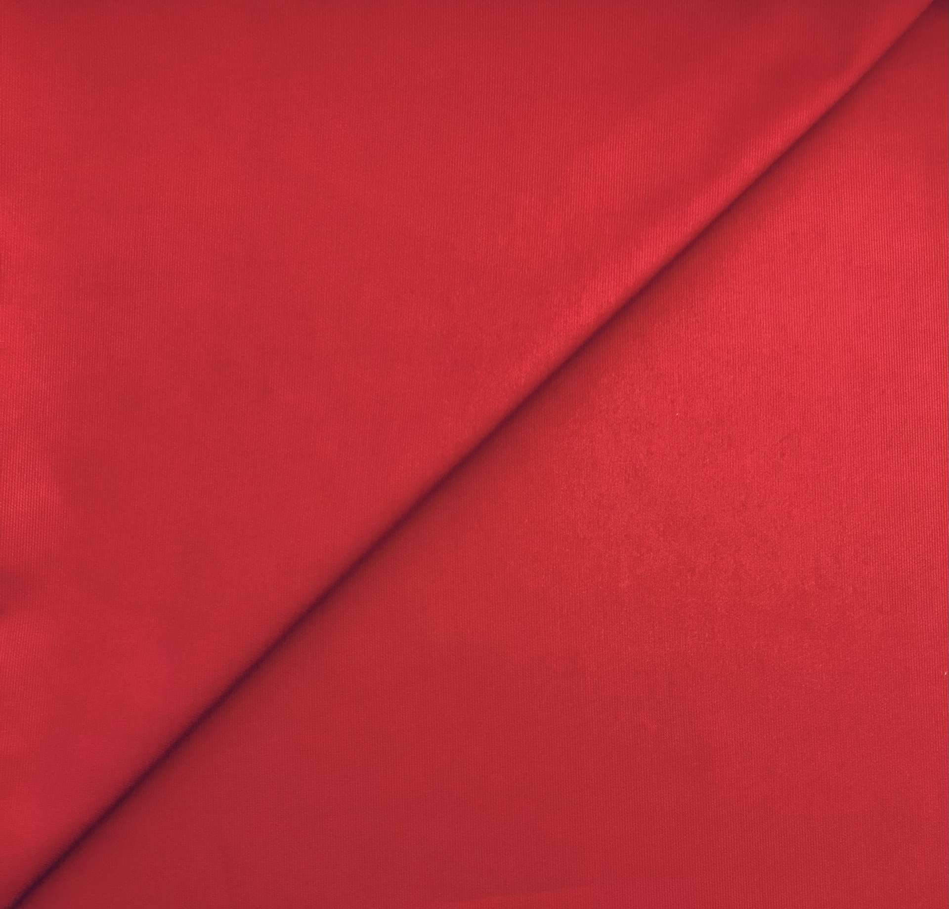 Cotton Pima Wale Pique in Red