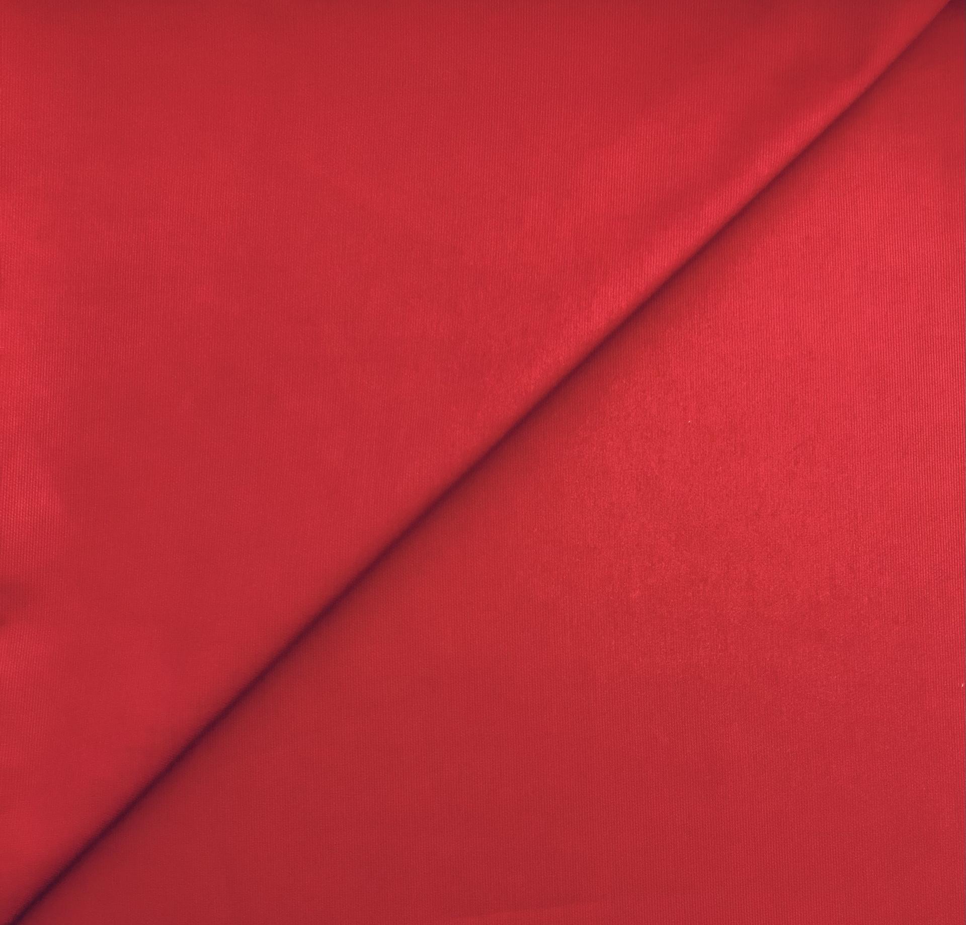 Cotton Pima Wale Pique in Red