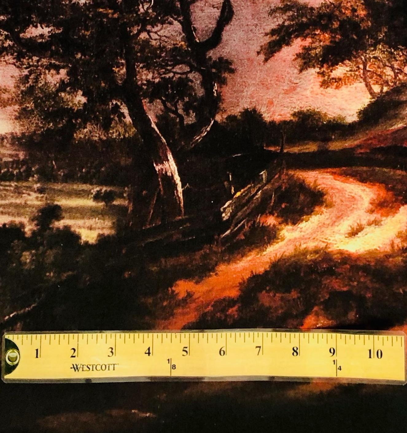 Silk & Wool with Landscape Border Design