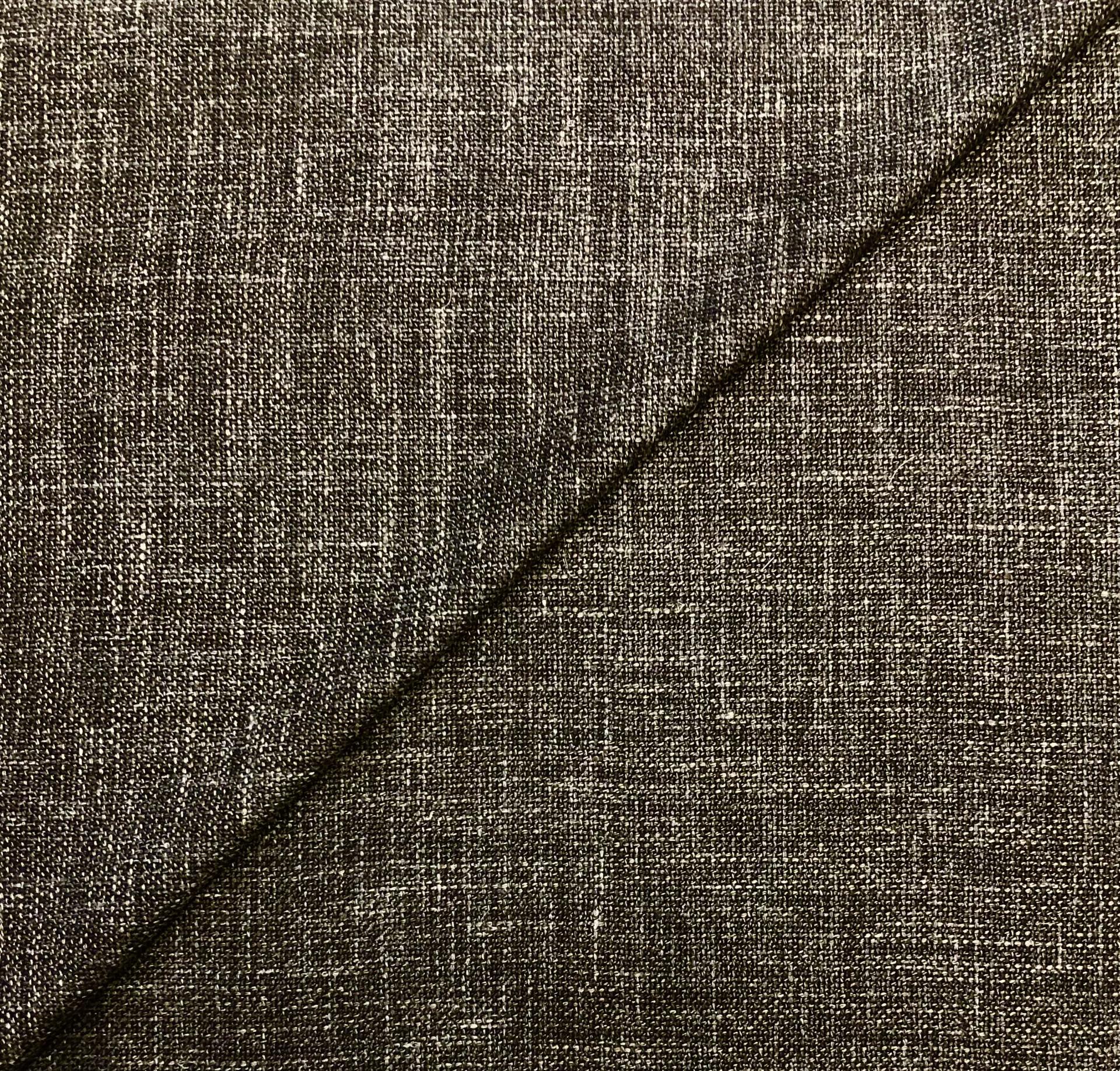 Italian Wool Silk Linen Suiting in Espresso