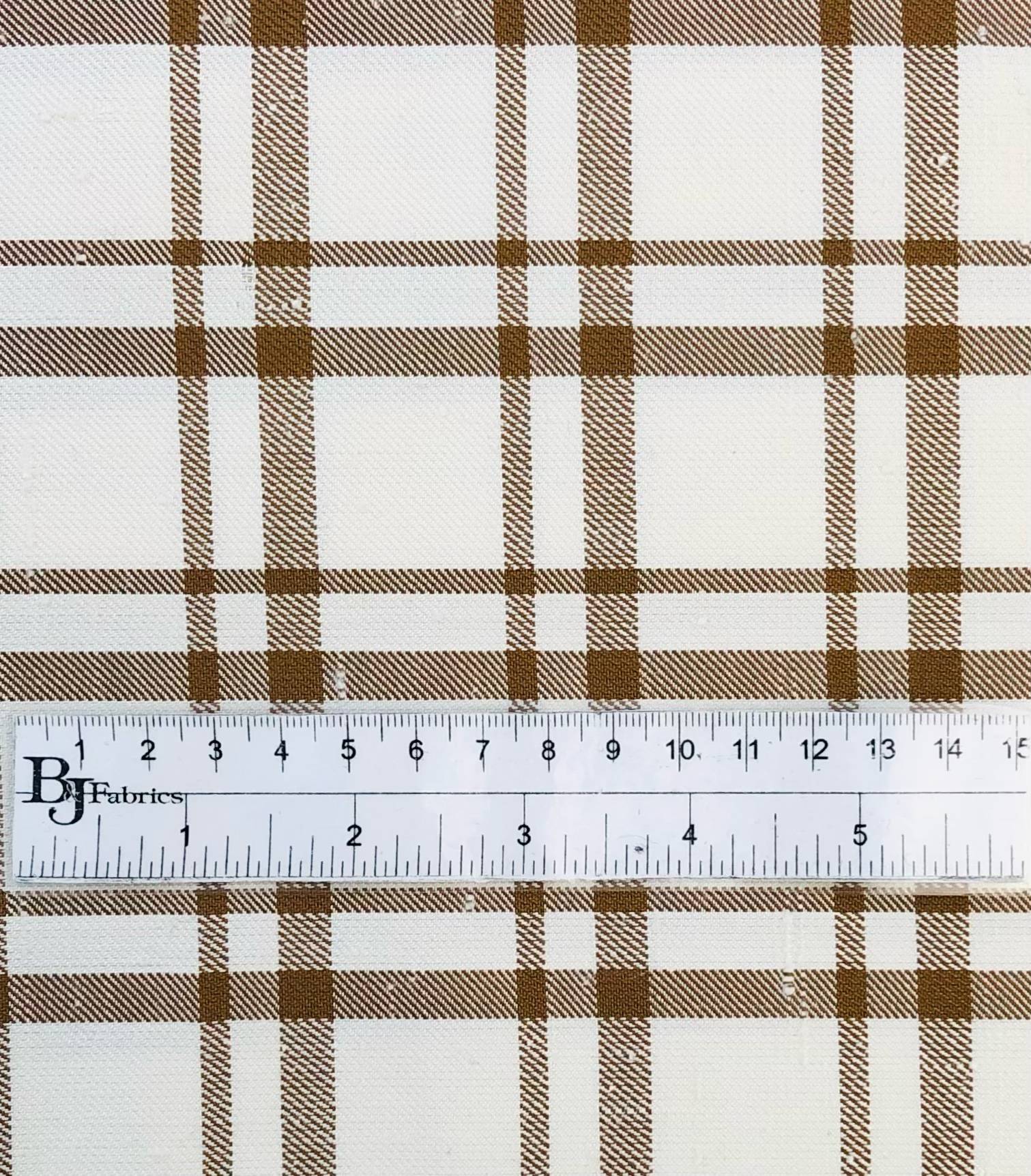 Made in Italy Pure Duppioni Silk Plaid
