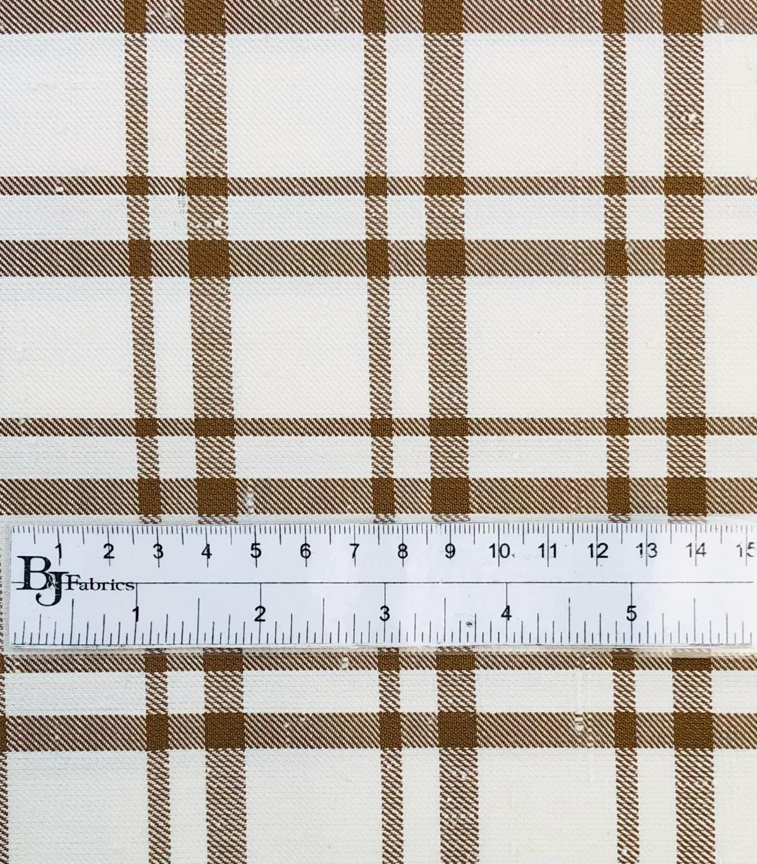 Made in Italy Pure Duppioni Silk Plaid