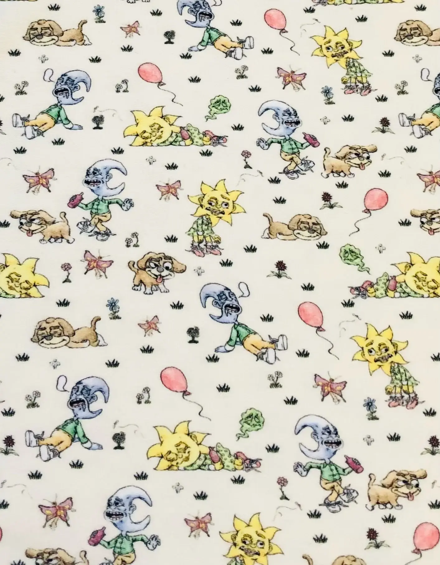 100% Cotton Pique Knit Print