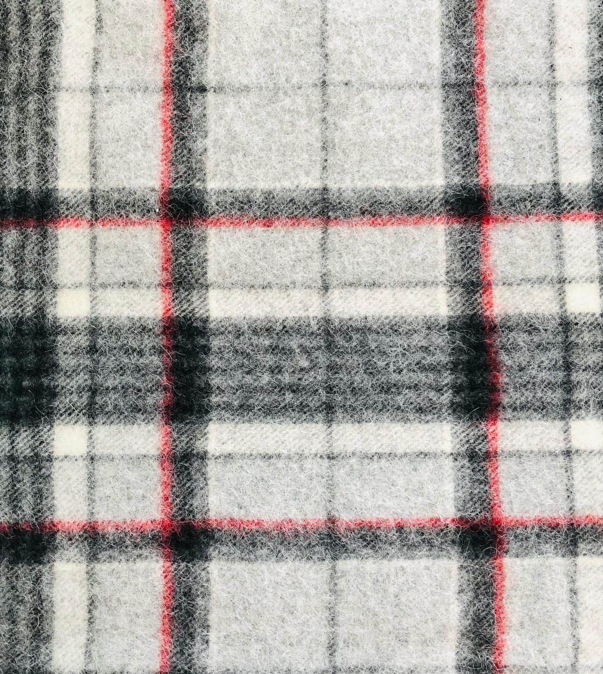 Made in Italy Wool/Mohair Coating Plaid