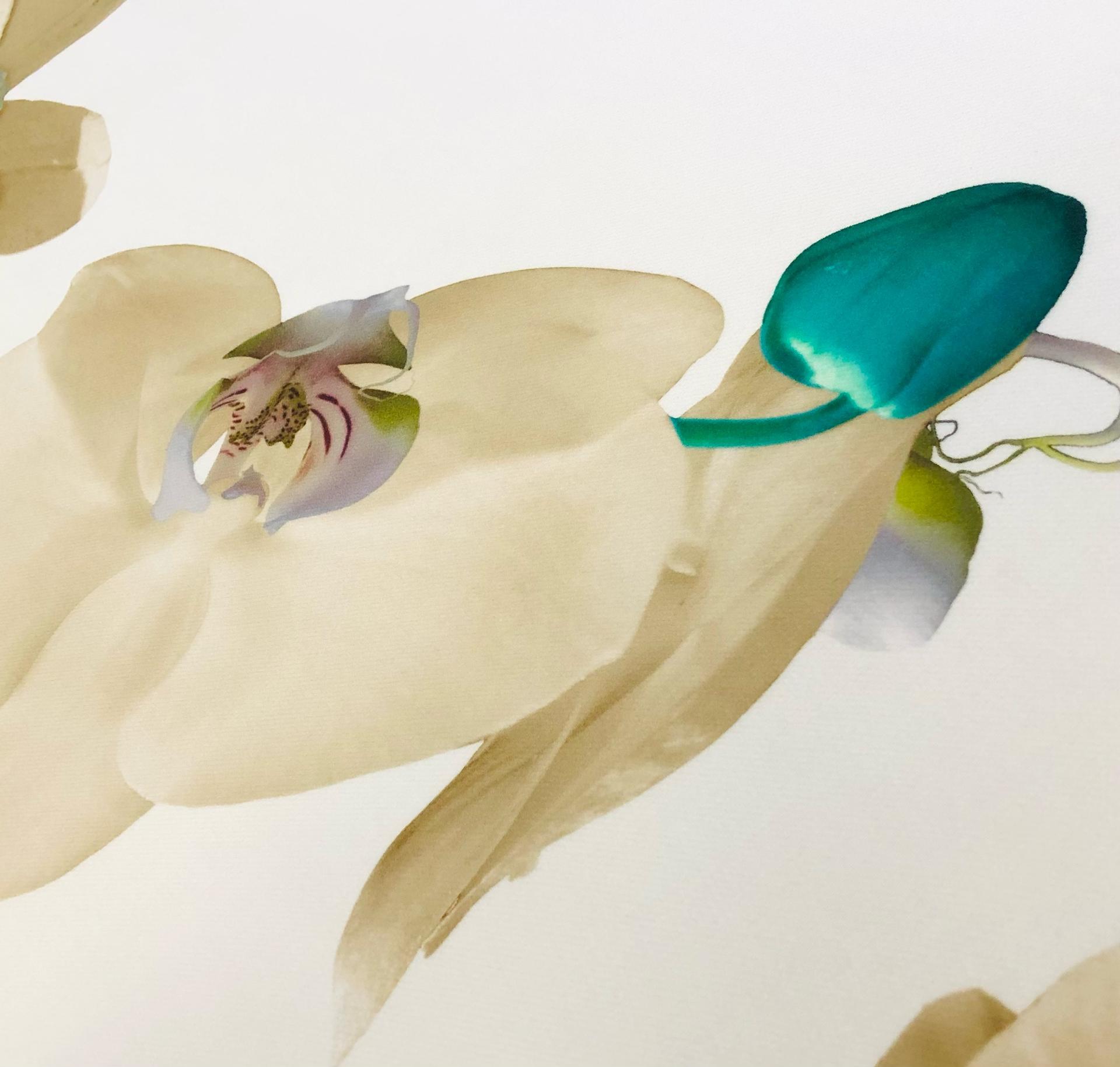 Pure Silk Gazar Giant Floral Print