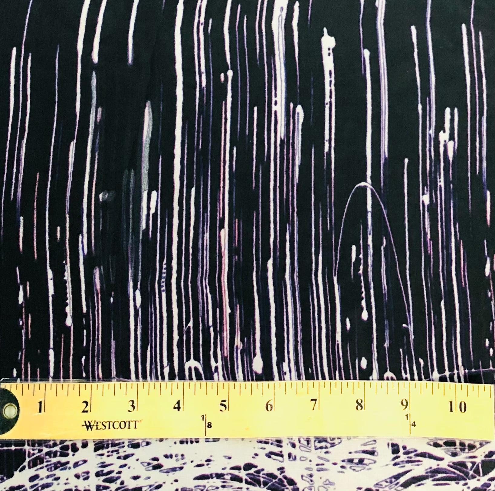 Pure Silk Chiffon Abstract Border Design