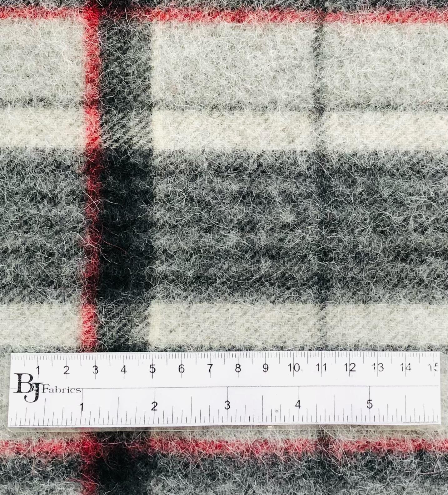Made in Italy Wool/Mohair Coating Plaid