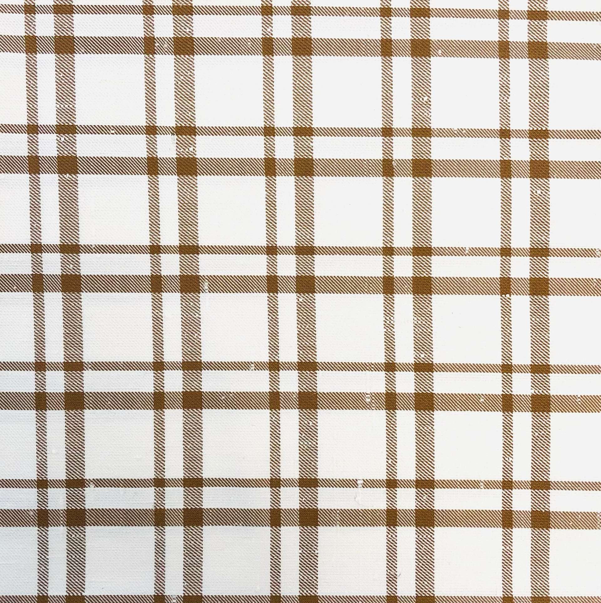 Made in Italy Pure Duppioni Silk Plaid