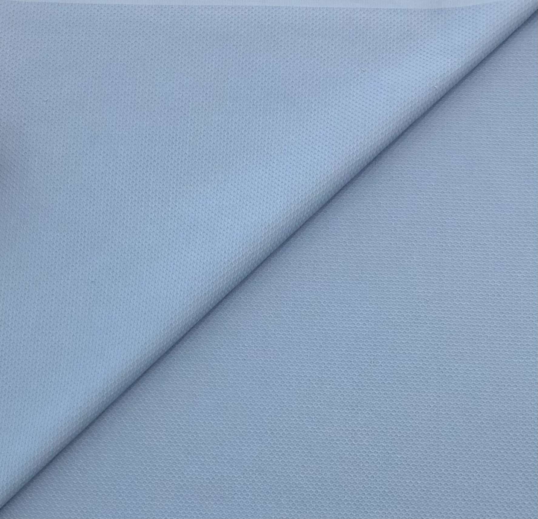 Italian Cotton Lycra Pique in Lt Blue