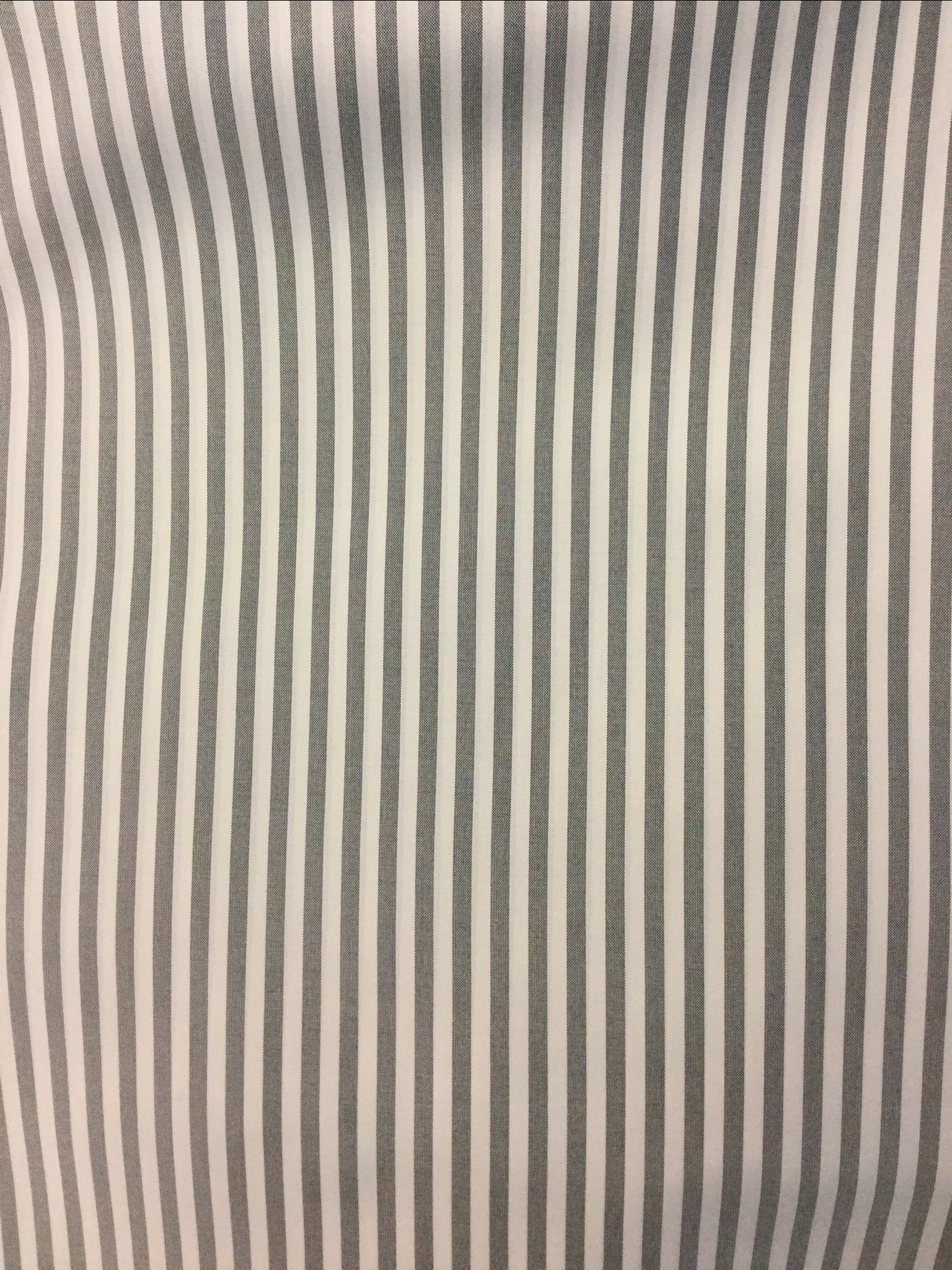 Stripe Polyester Habutai Lining in Grey and White