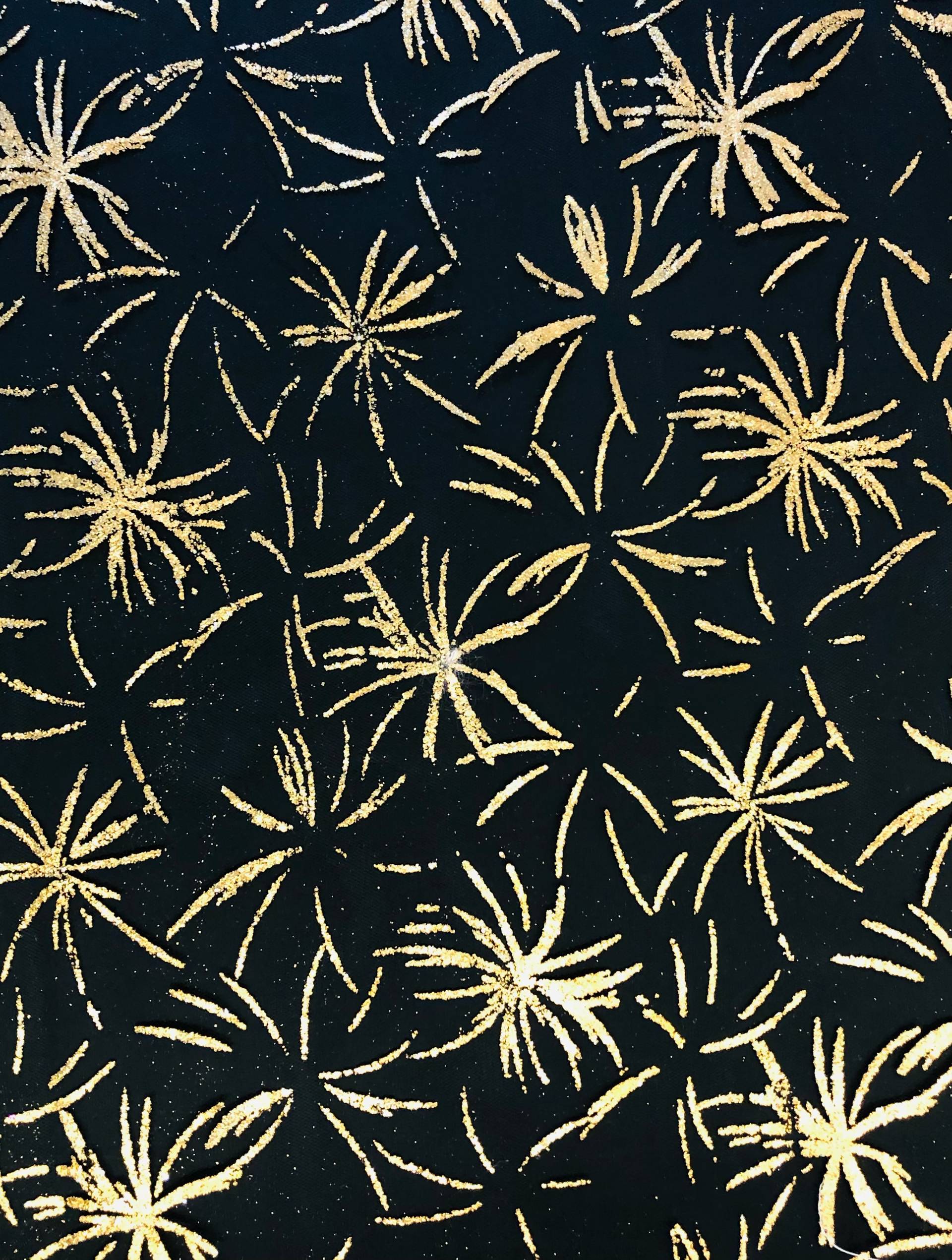 Made in France Metallic Printed Tulle