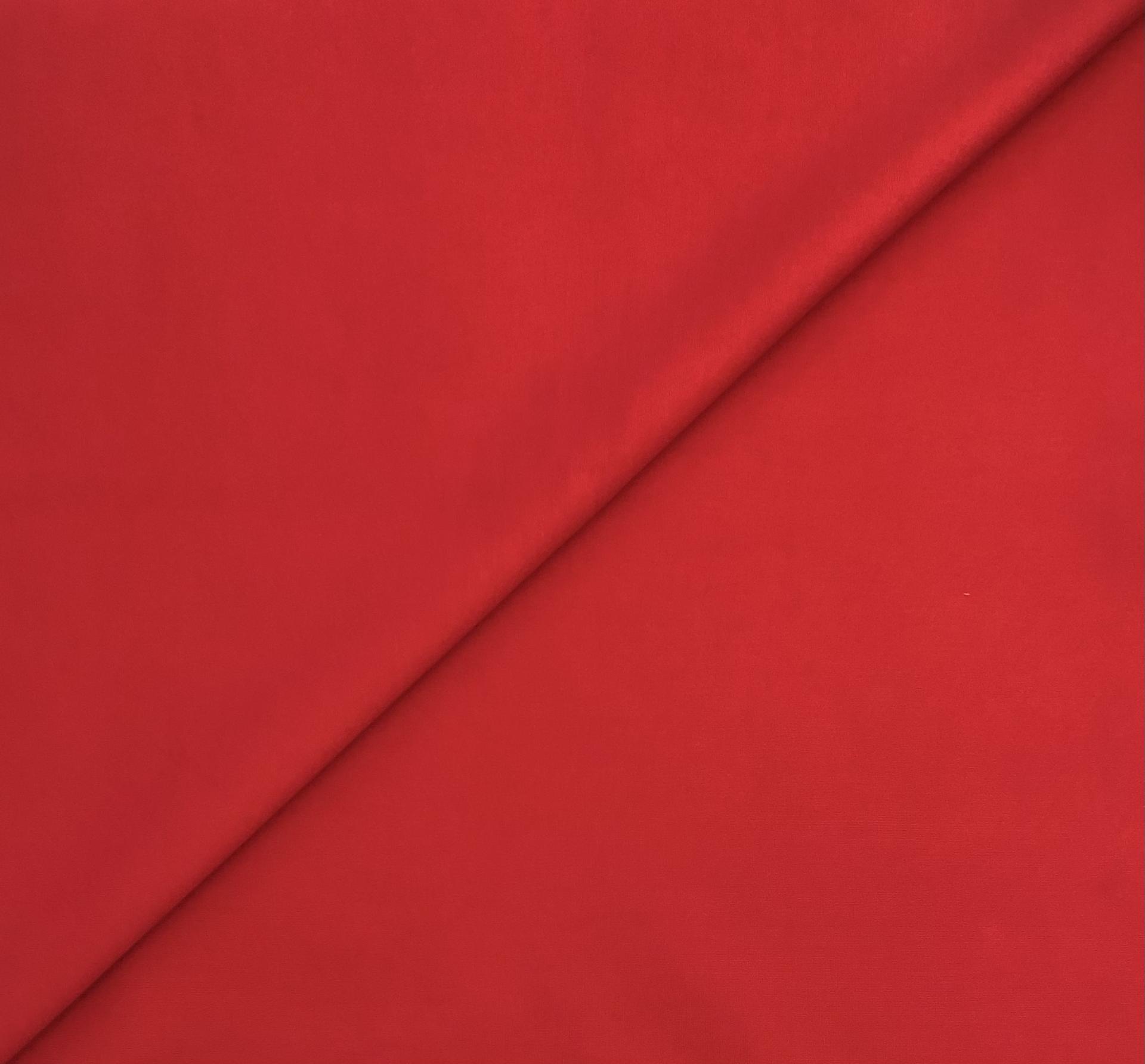 Heavy Stretch Ponte in Bright Red