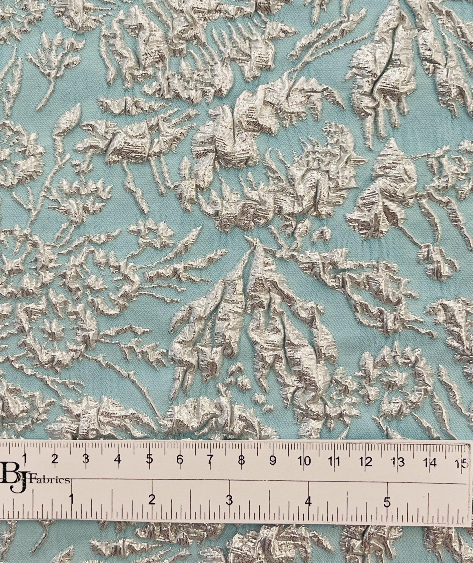 Silk Blend Metallic Matelassé