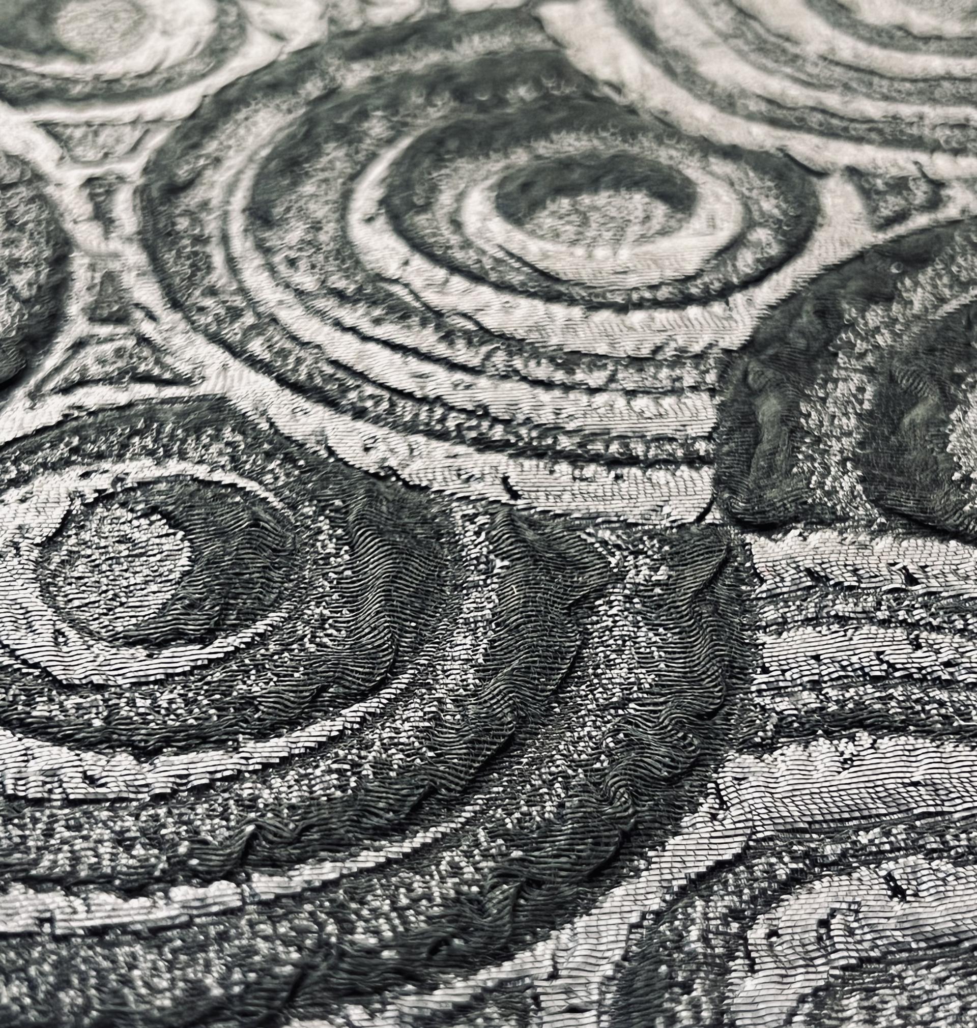 Silk Blend Metallic Cloqué