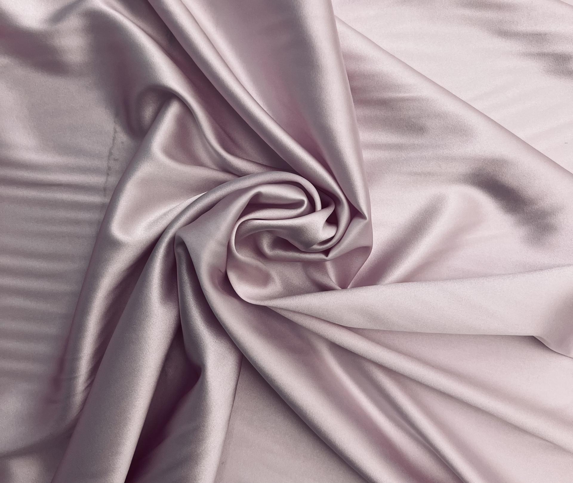 Stretch Silk Charmeuse in Flesh Pink