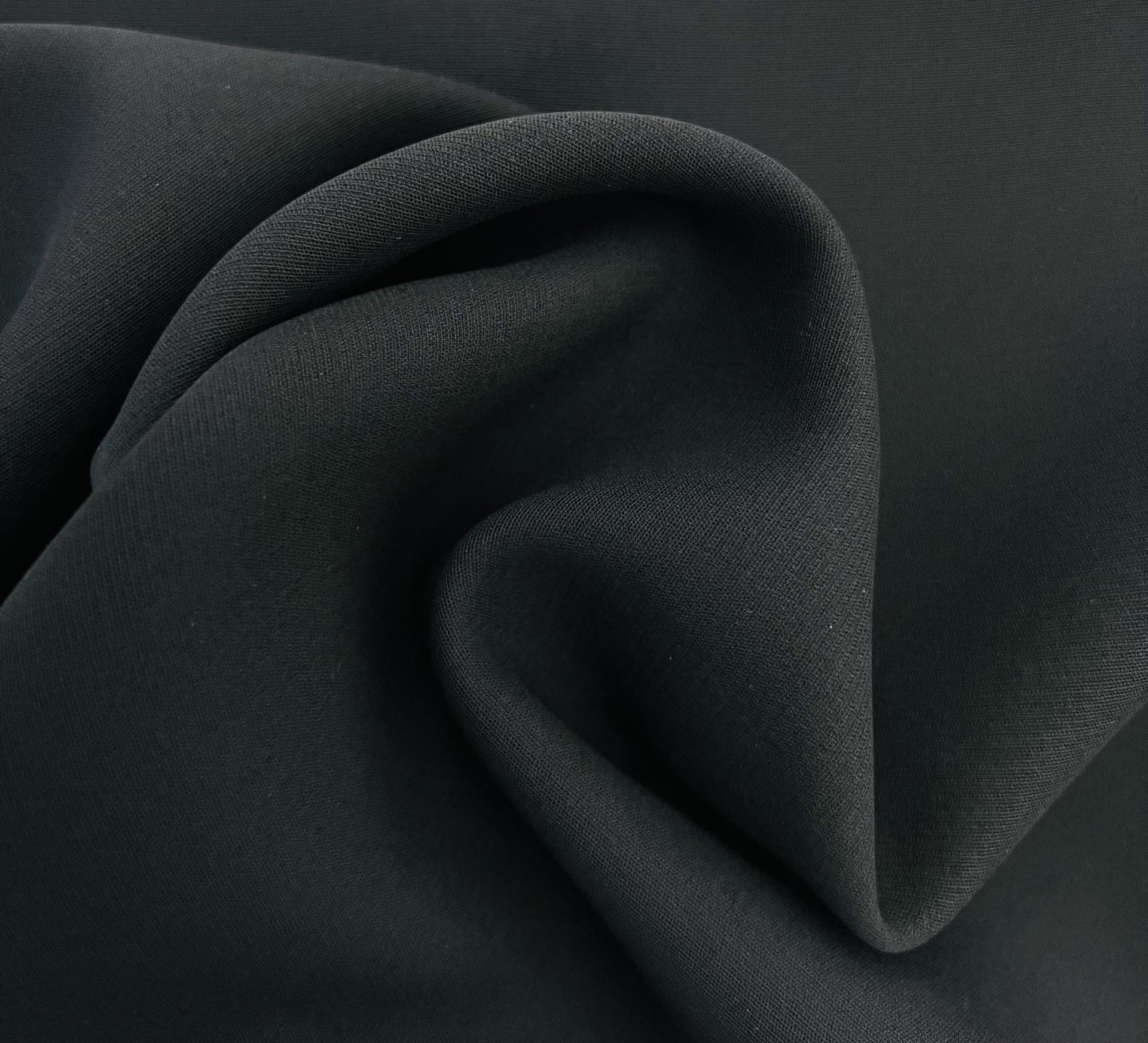 Couture Silk 6 Ply Crepe In Black