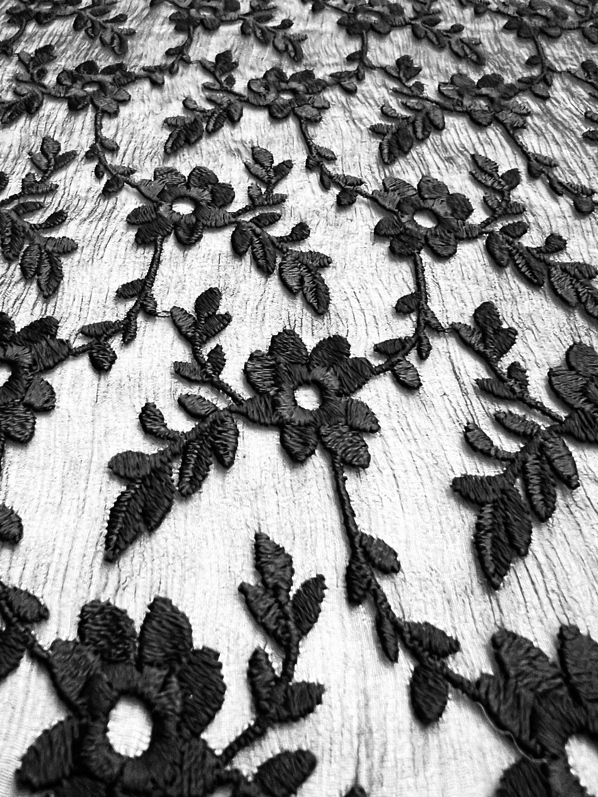 Embroidered Silk Chiffon