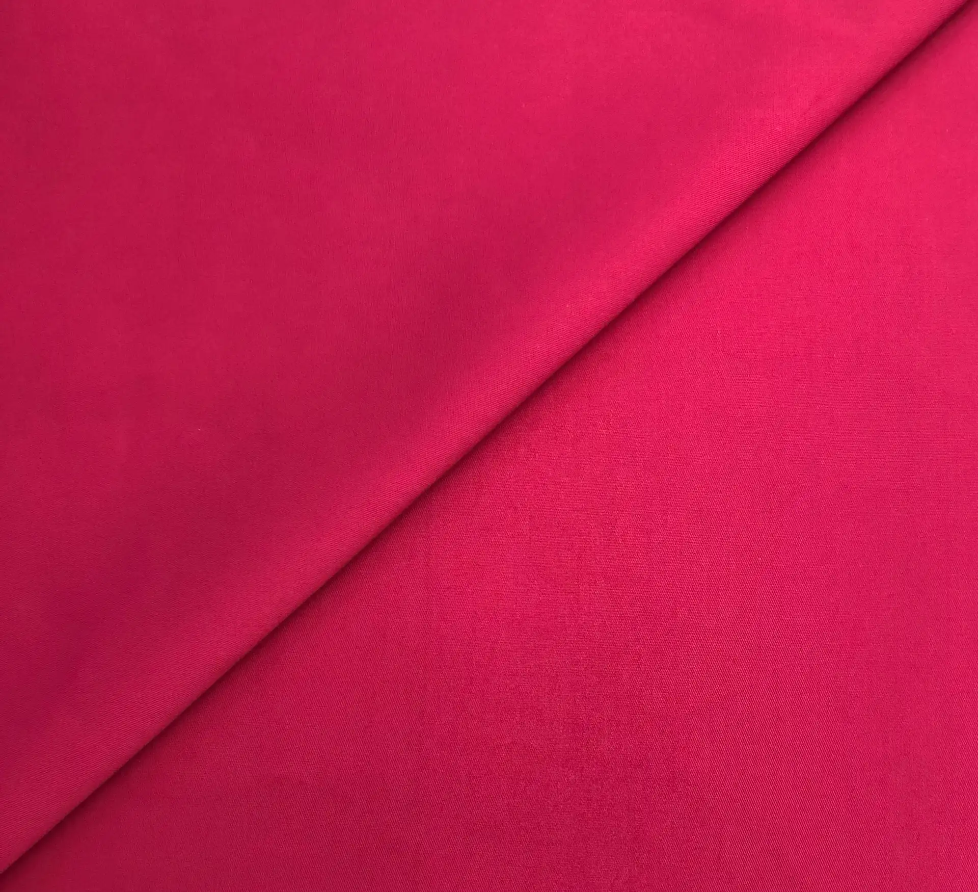 Cotton Polyester Twill in Hot Pink