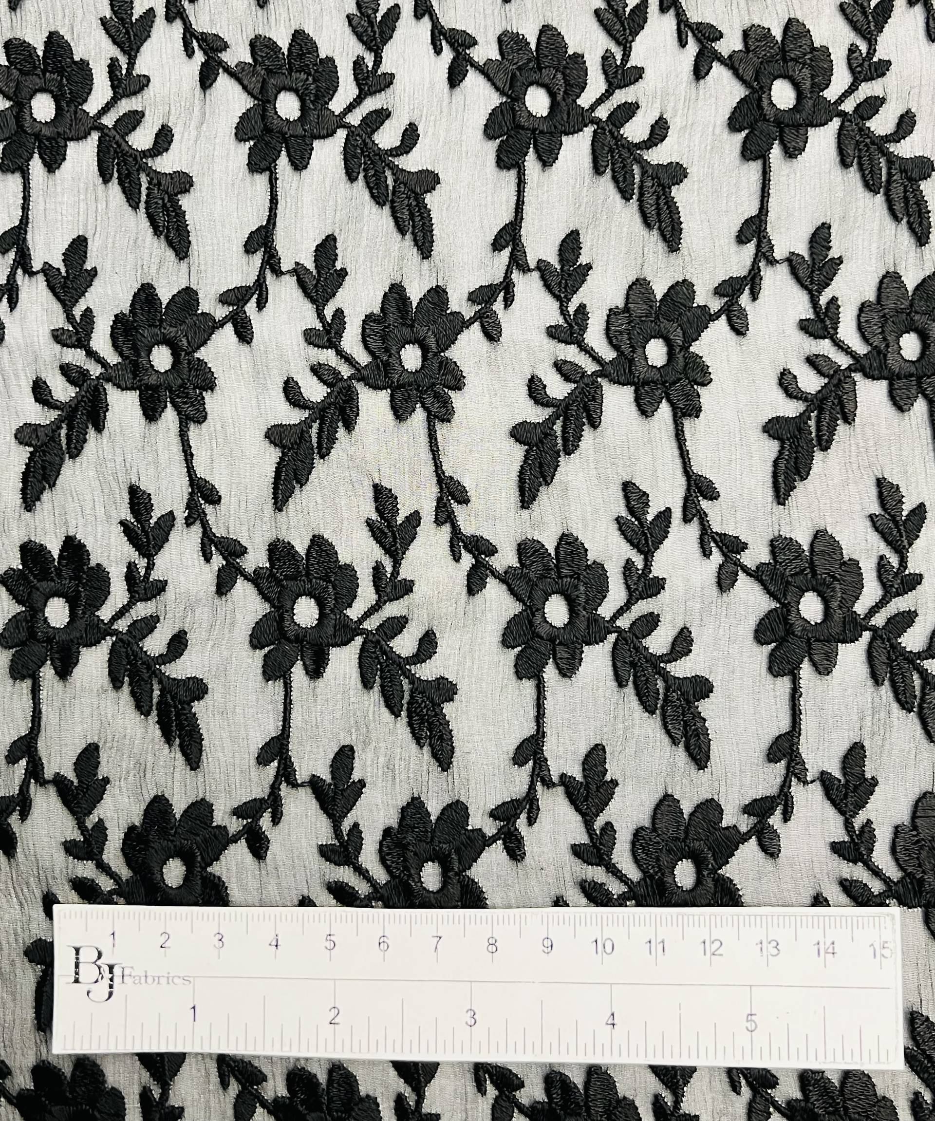 Embroidered Silk Chiffon