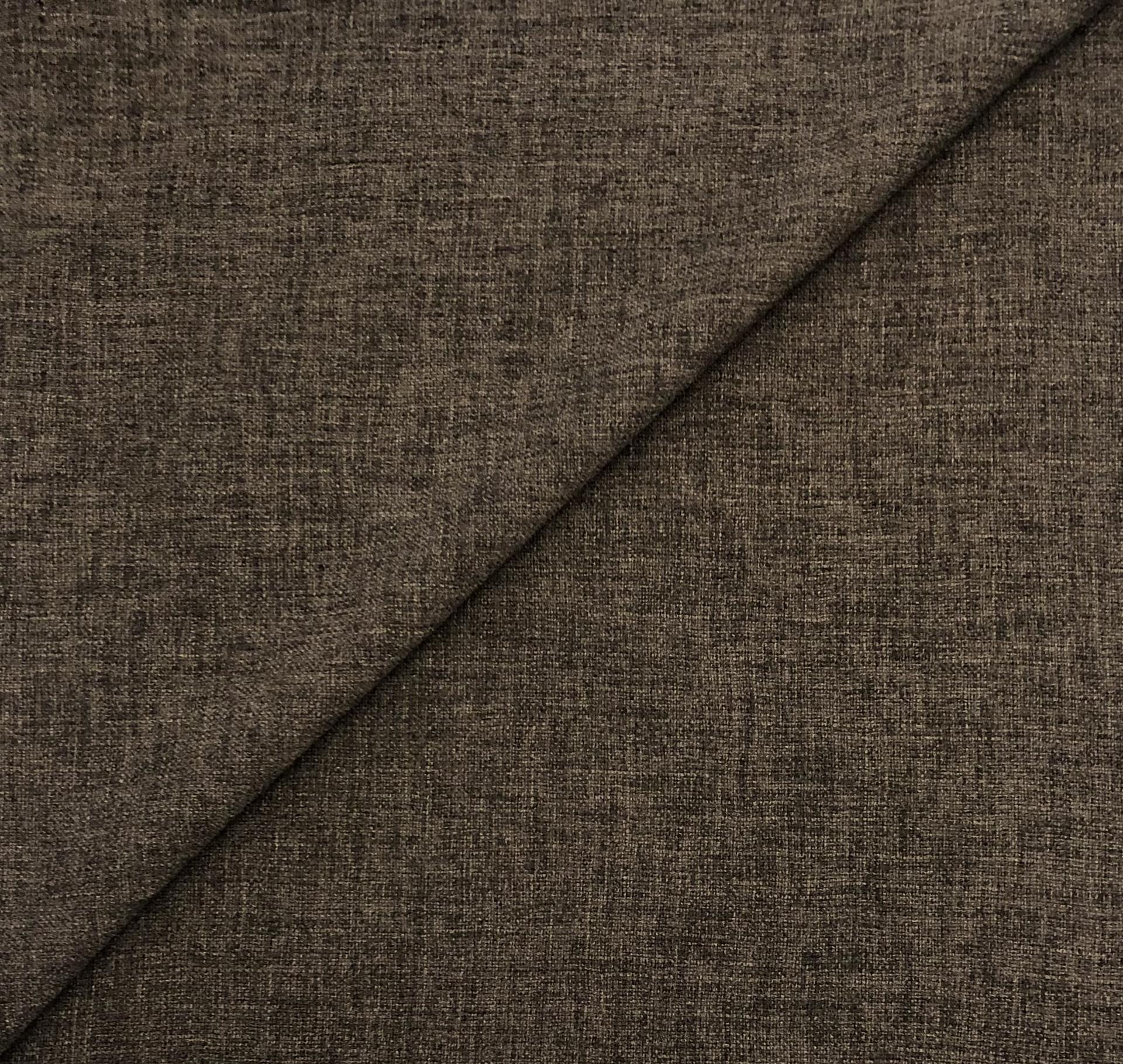 Faux Linen Polyester in Espresso