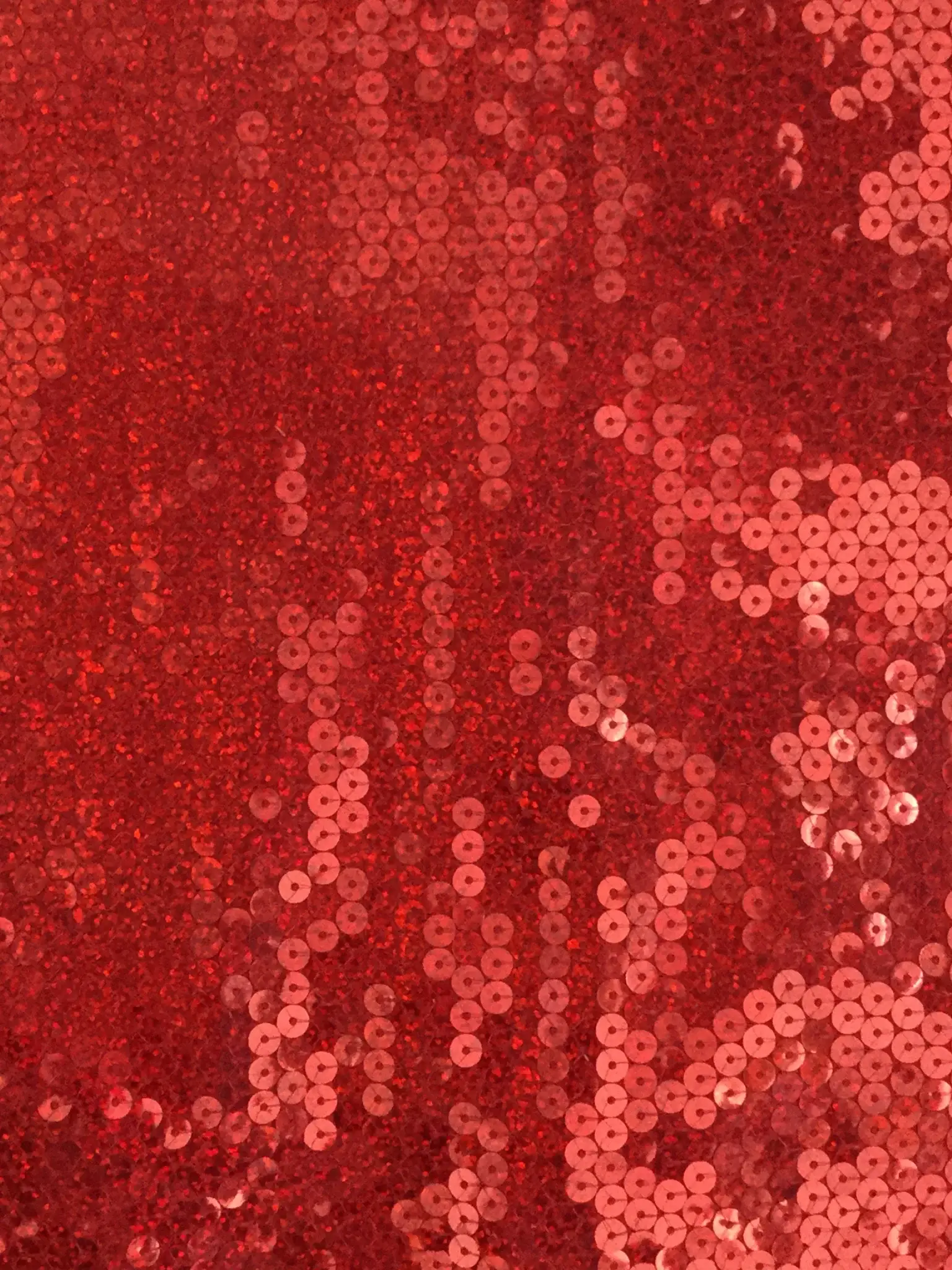 Poly Spandex Hologram Sequins in Red