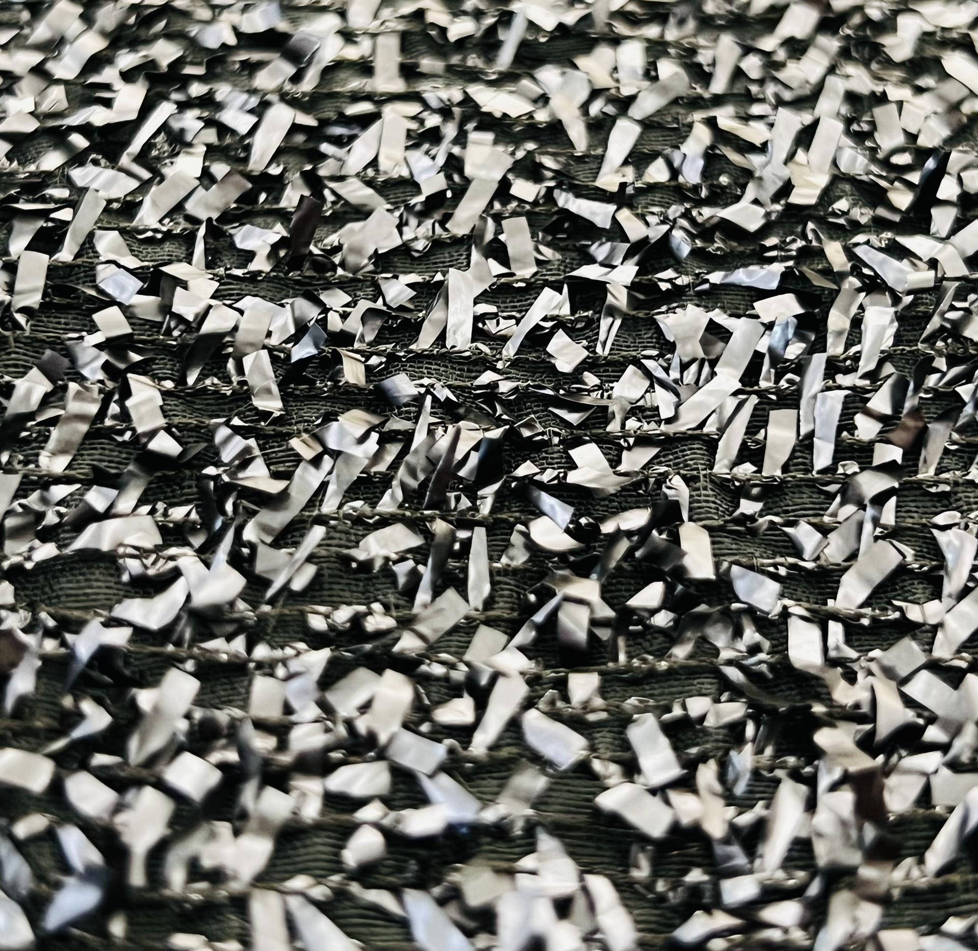 Organza with Lame Raffia