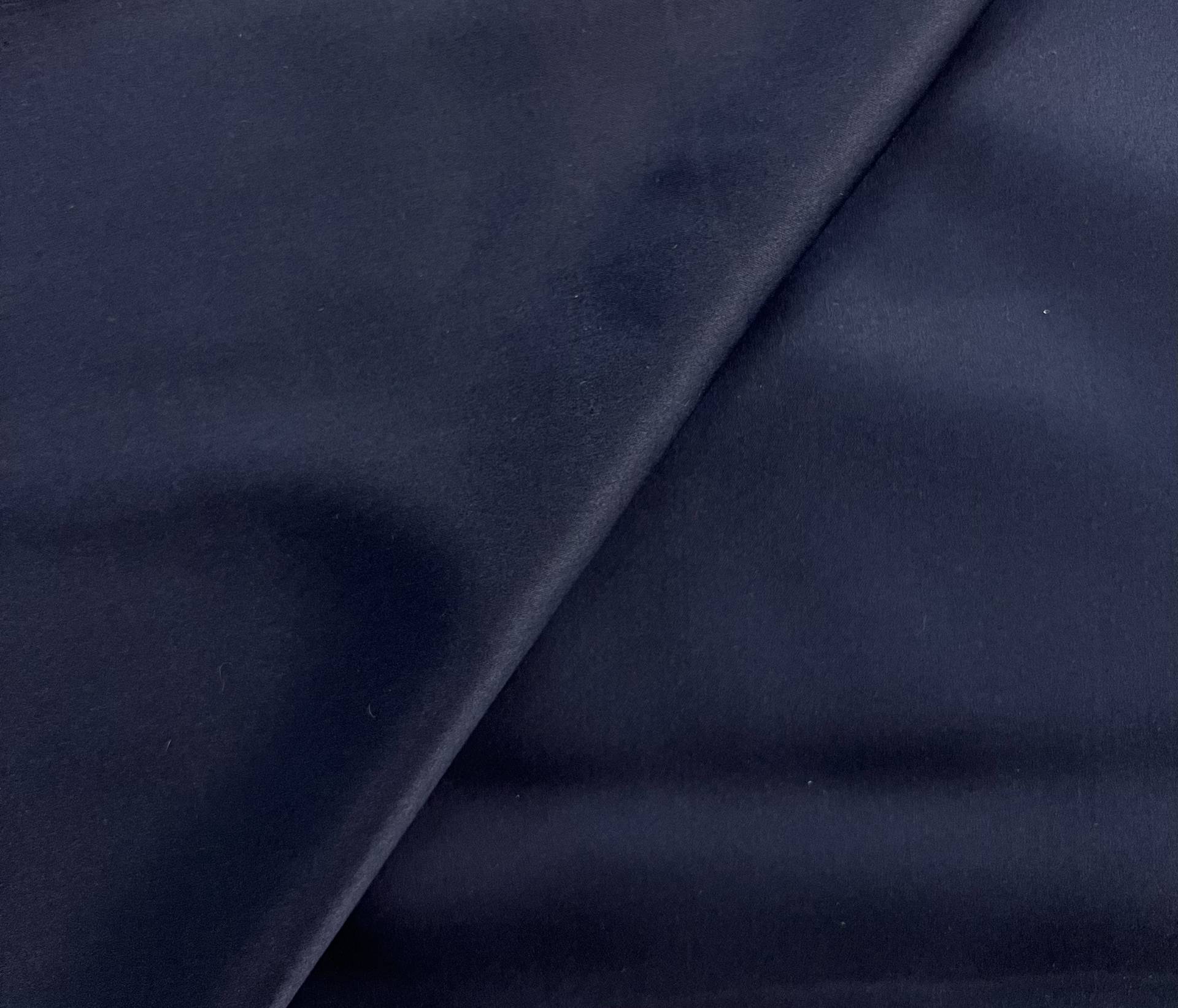 Stretch Silk In Navy