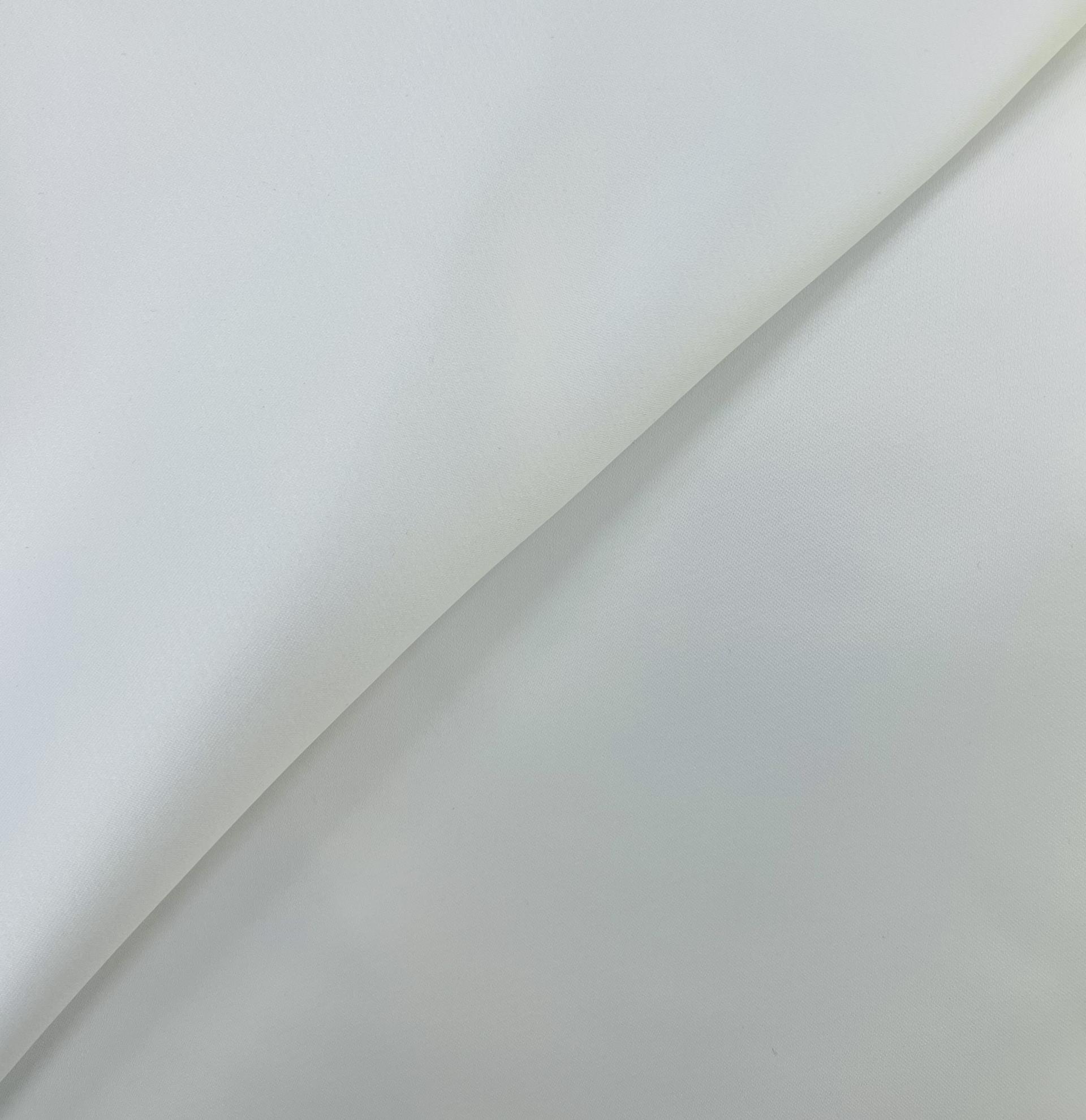 Polyester Double Face Satin In White